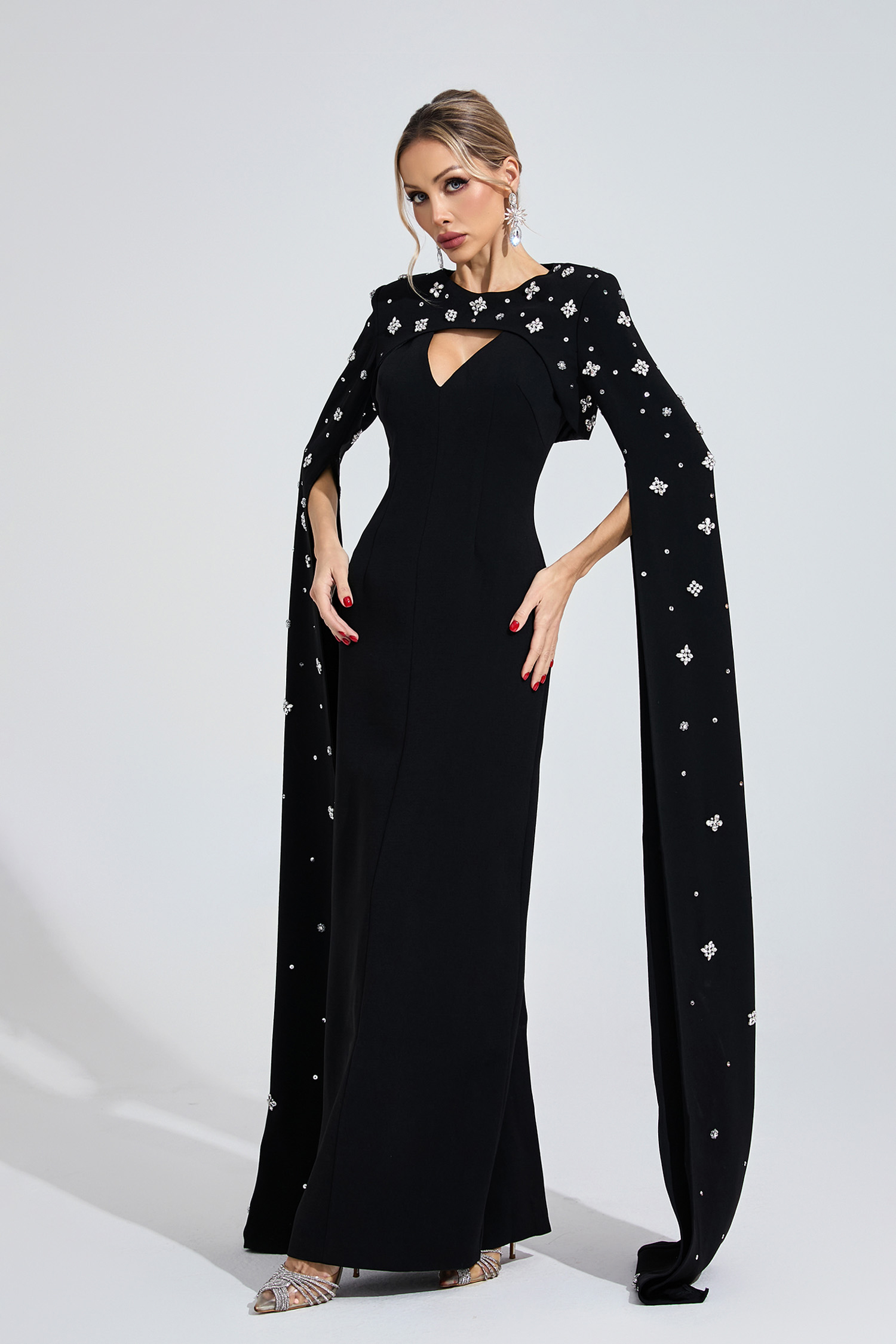 Eirian Black Diamond Maxi Dress