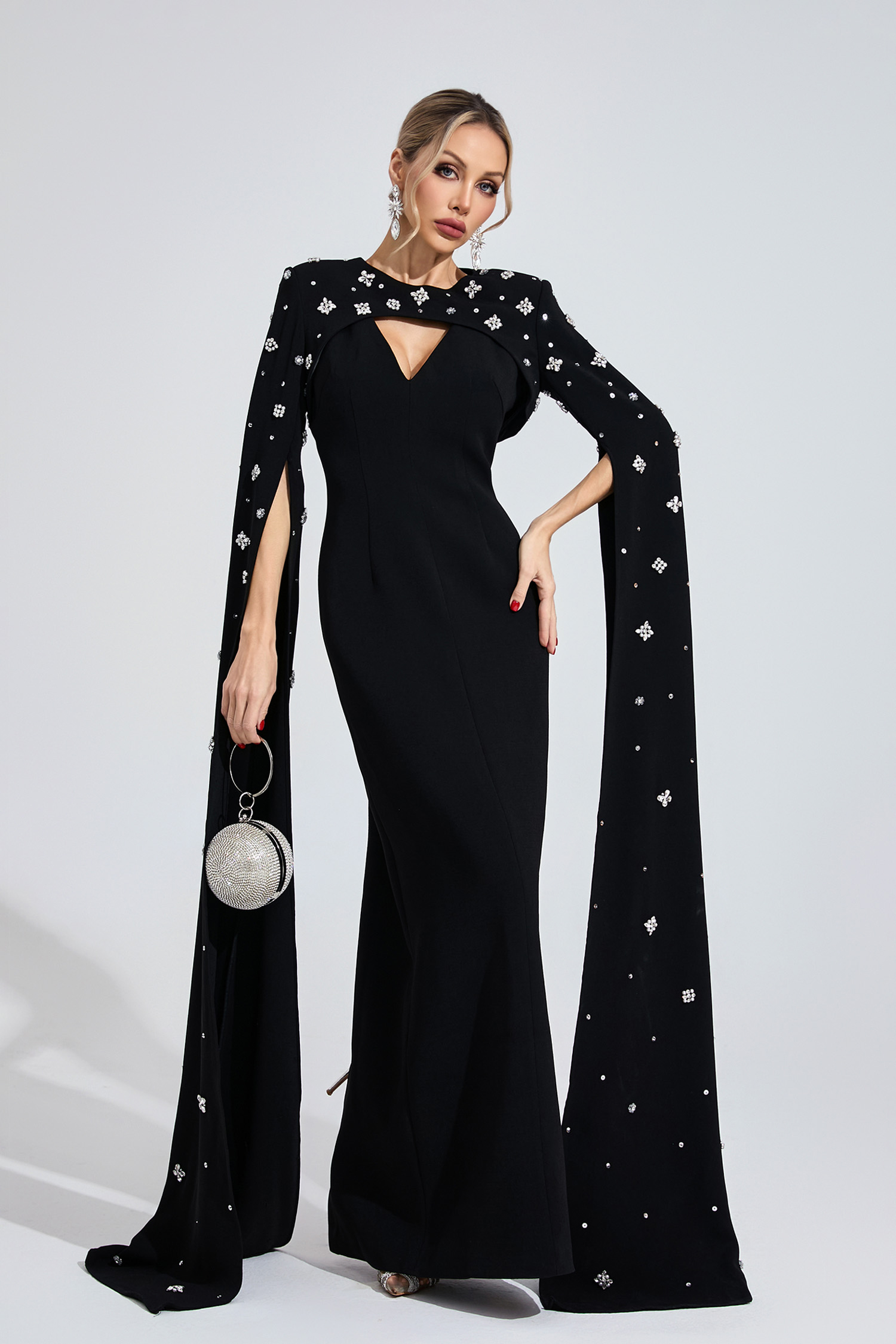 Eirian Black Diamond Maxi Dress