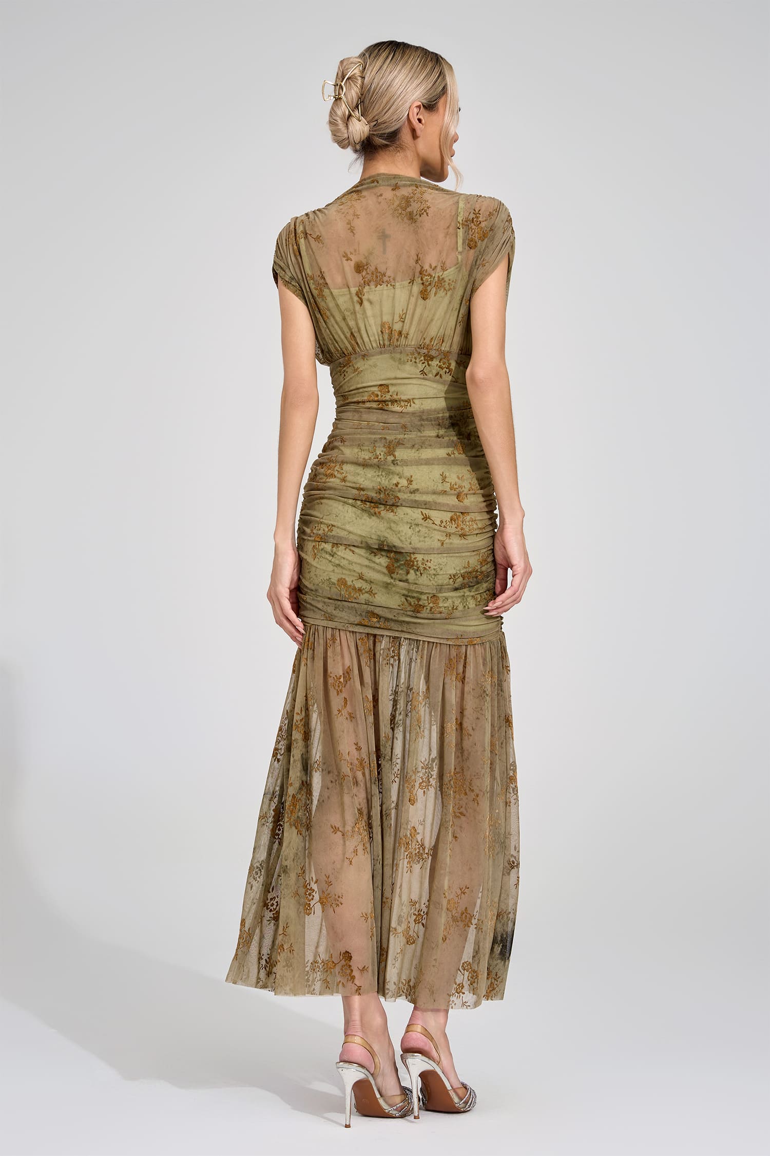 Eivor Green Bodycon Maxi Dress