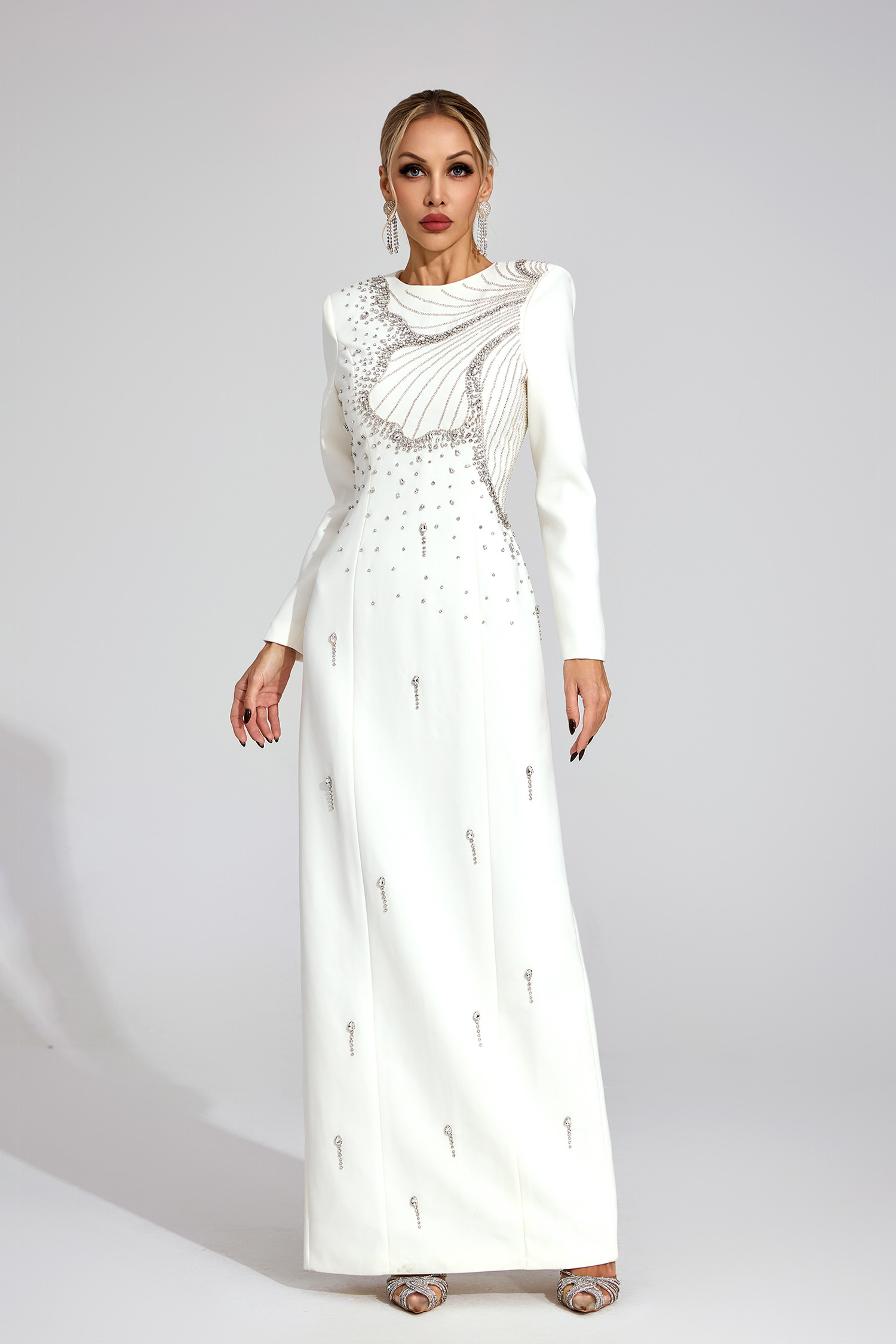 Elowen White Classic Maxi Dress