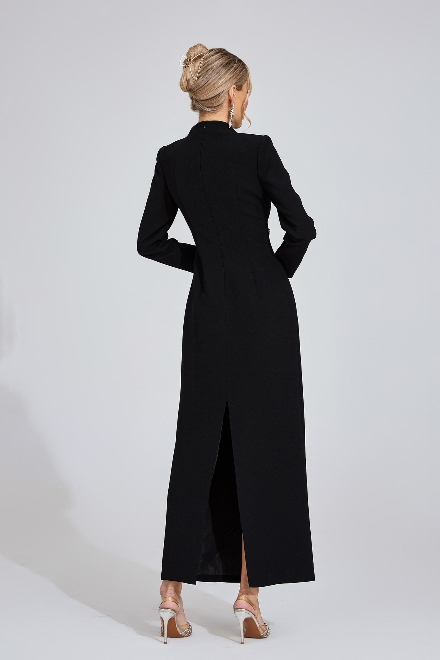 Eluned Black Diamond Maxi Dress