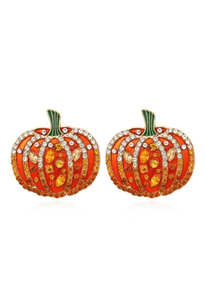 Emery Halloween Pumpkin Earrings