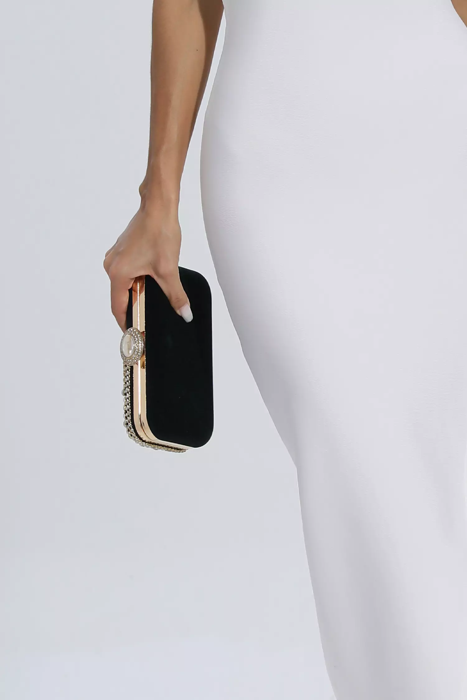 Emmie Green Diamond Embellished Bag-CATCHALL