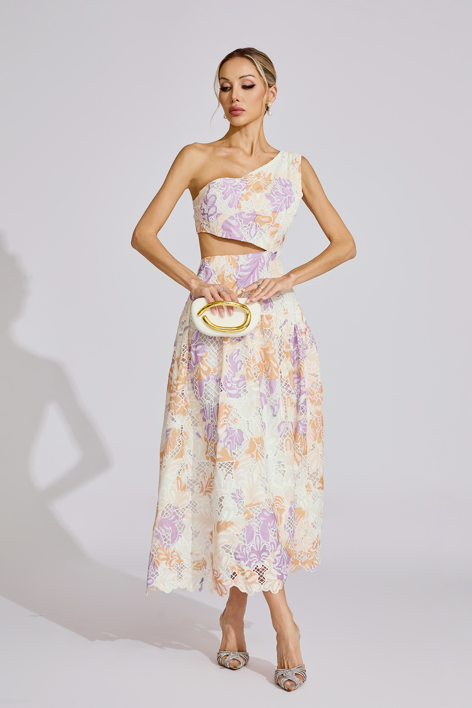 Estelle  Yellow Off-Shoulder Maxi Dress