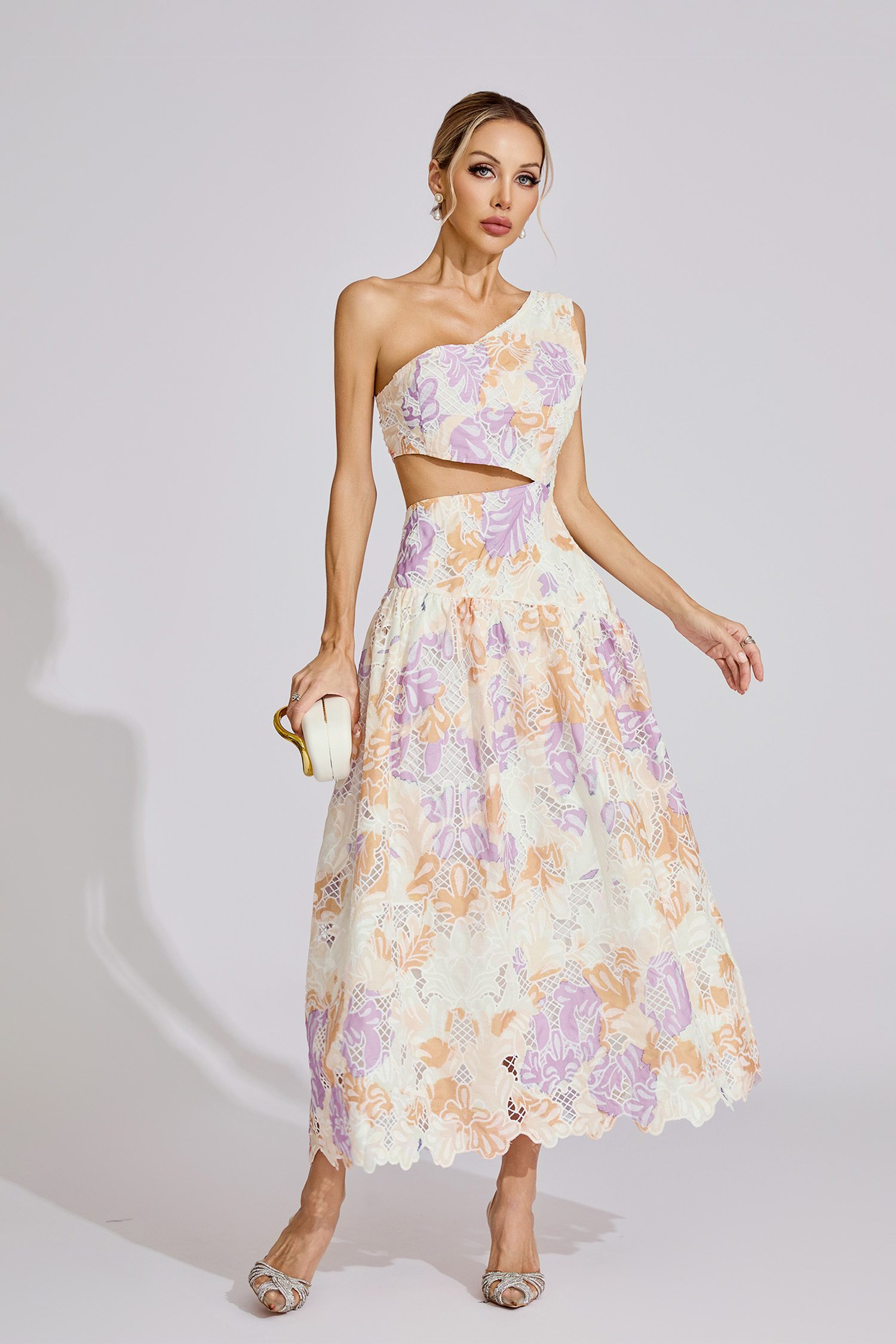 Estelle  Yellow Off-Shoulder Maxi Dress