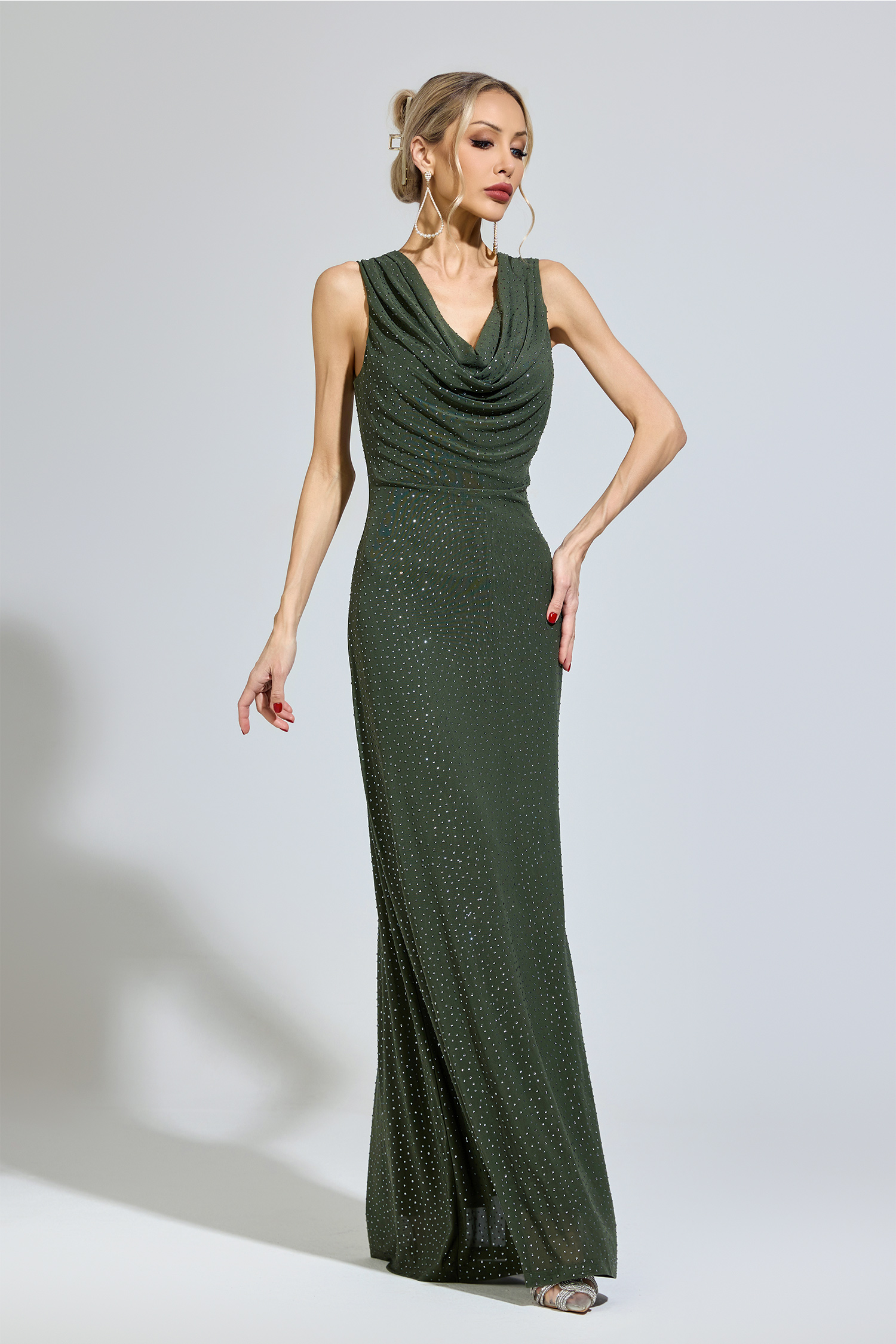 Euclid Green Diamond Formal Dress