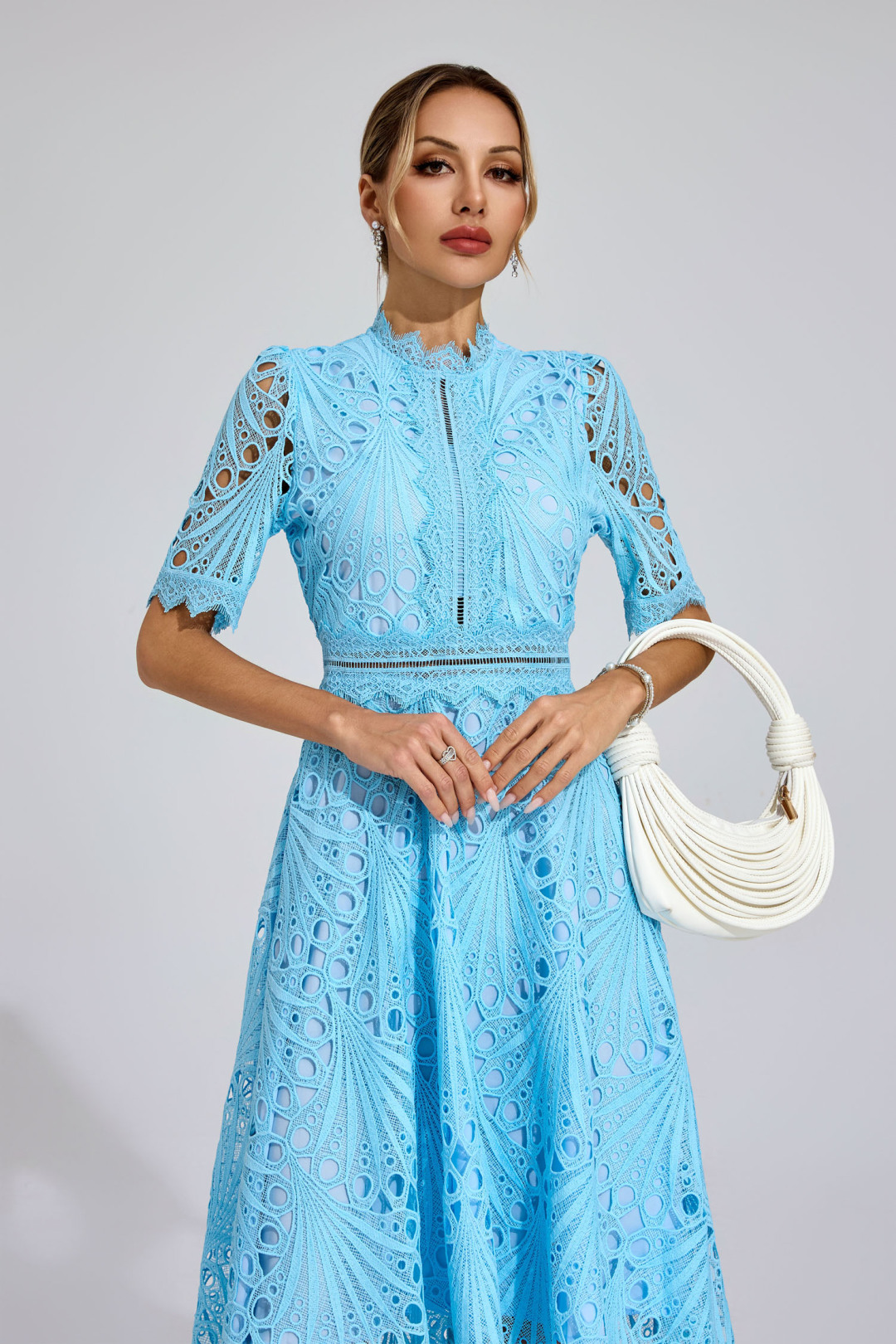 Freeman Blue Cut Out Midi Dress – CATCHALL