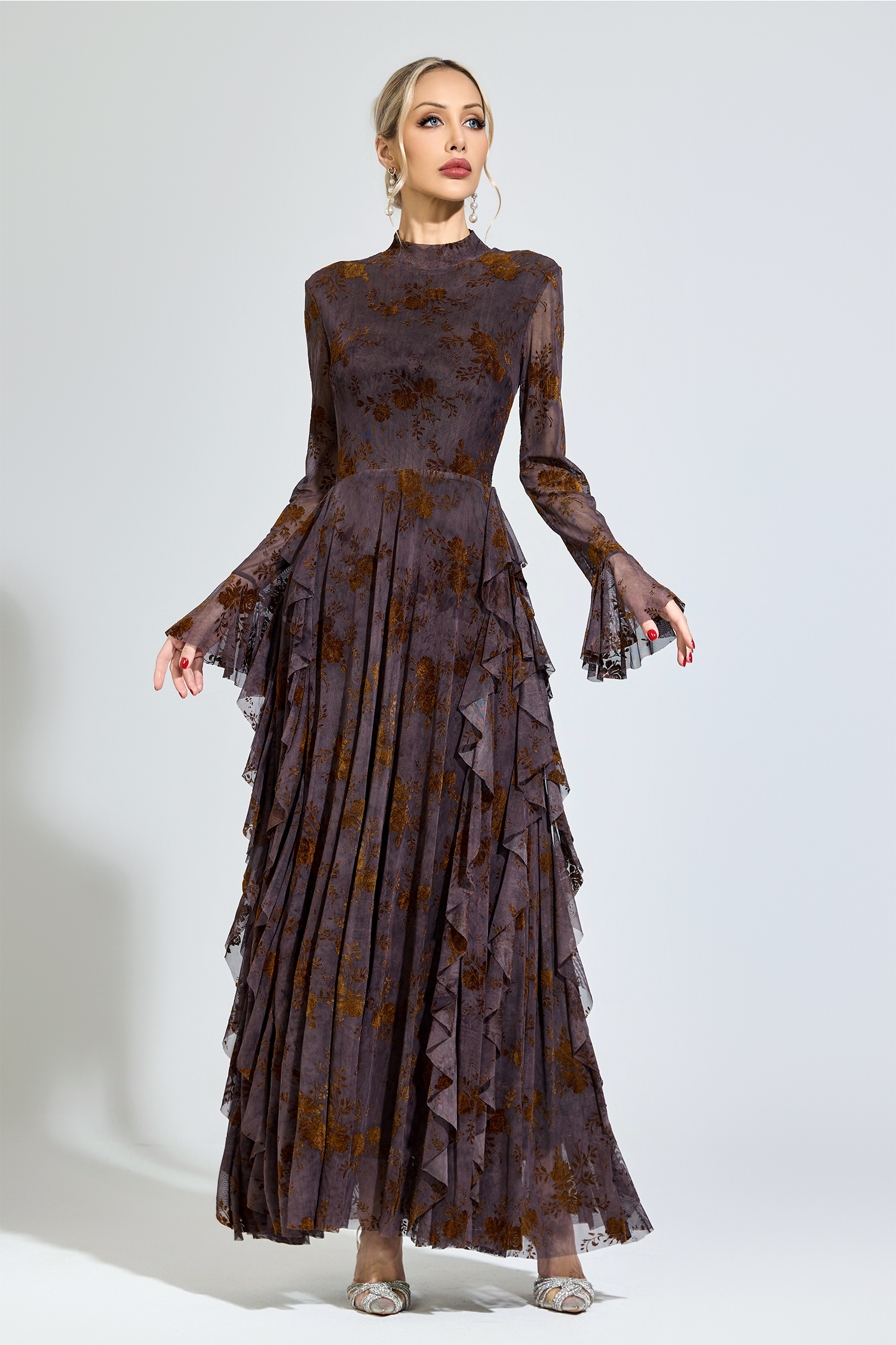 Galileo Dark Brown Prom Dress