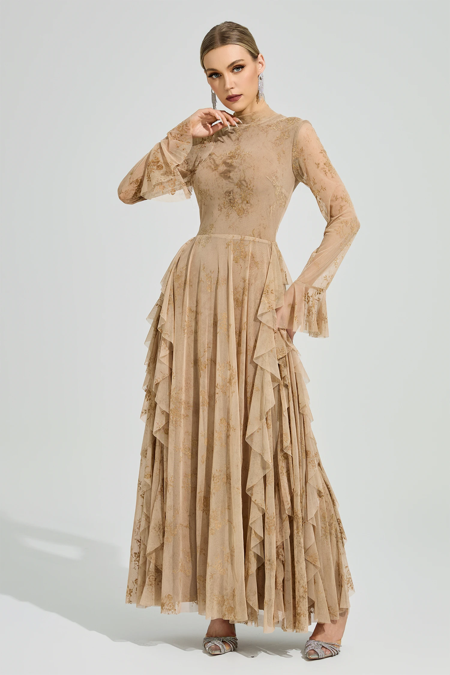 Galileo Khaki Prom Dress