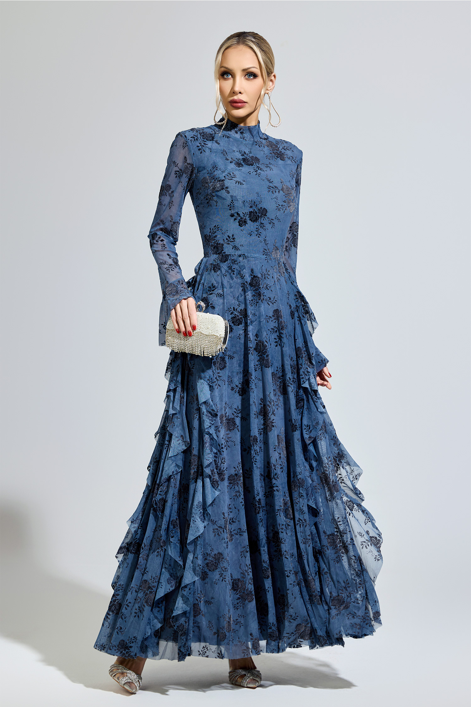 Galileo Gray Prom Dress