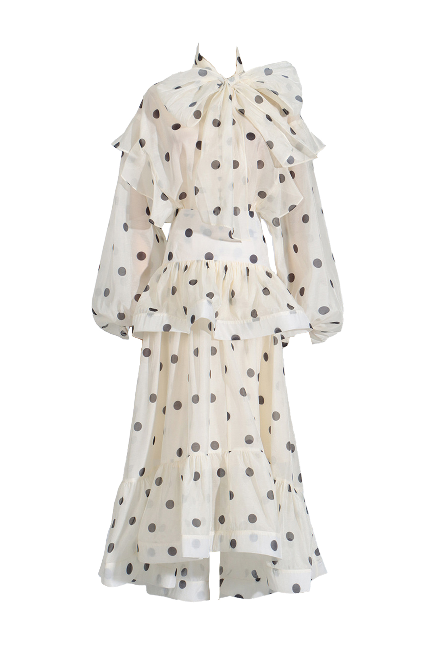 Galsworthy Apricot Polka Dot Set