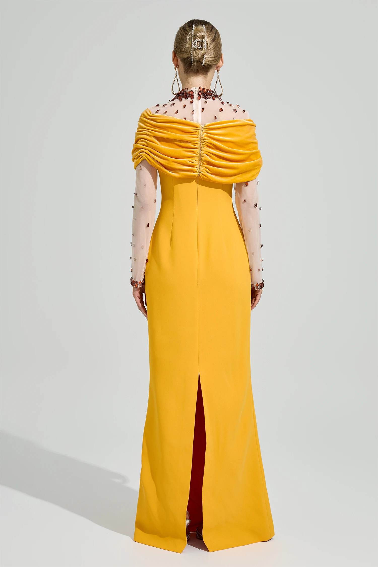 Gaudi Yellow Diamond Formal Dress