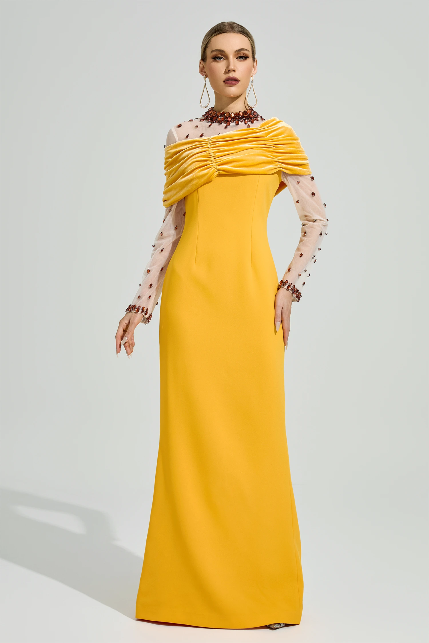 Gaudi Yellow Diamond Formal Dress
