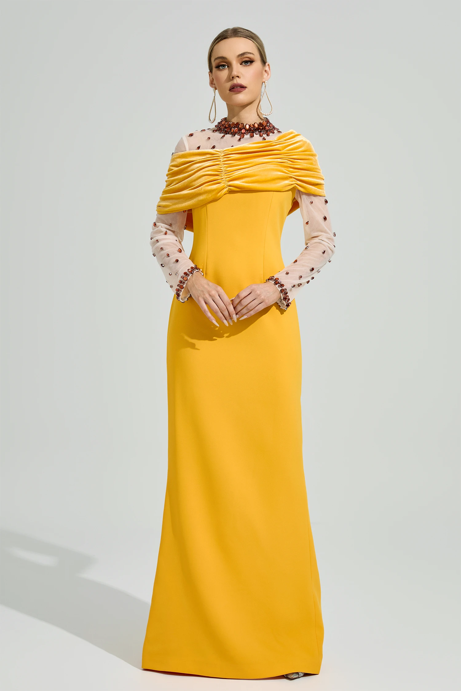 Gaudi Yellow Diamond Formal Dress