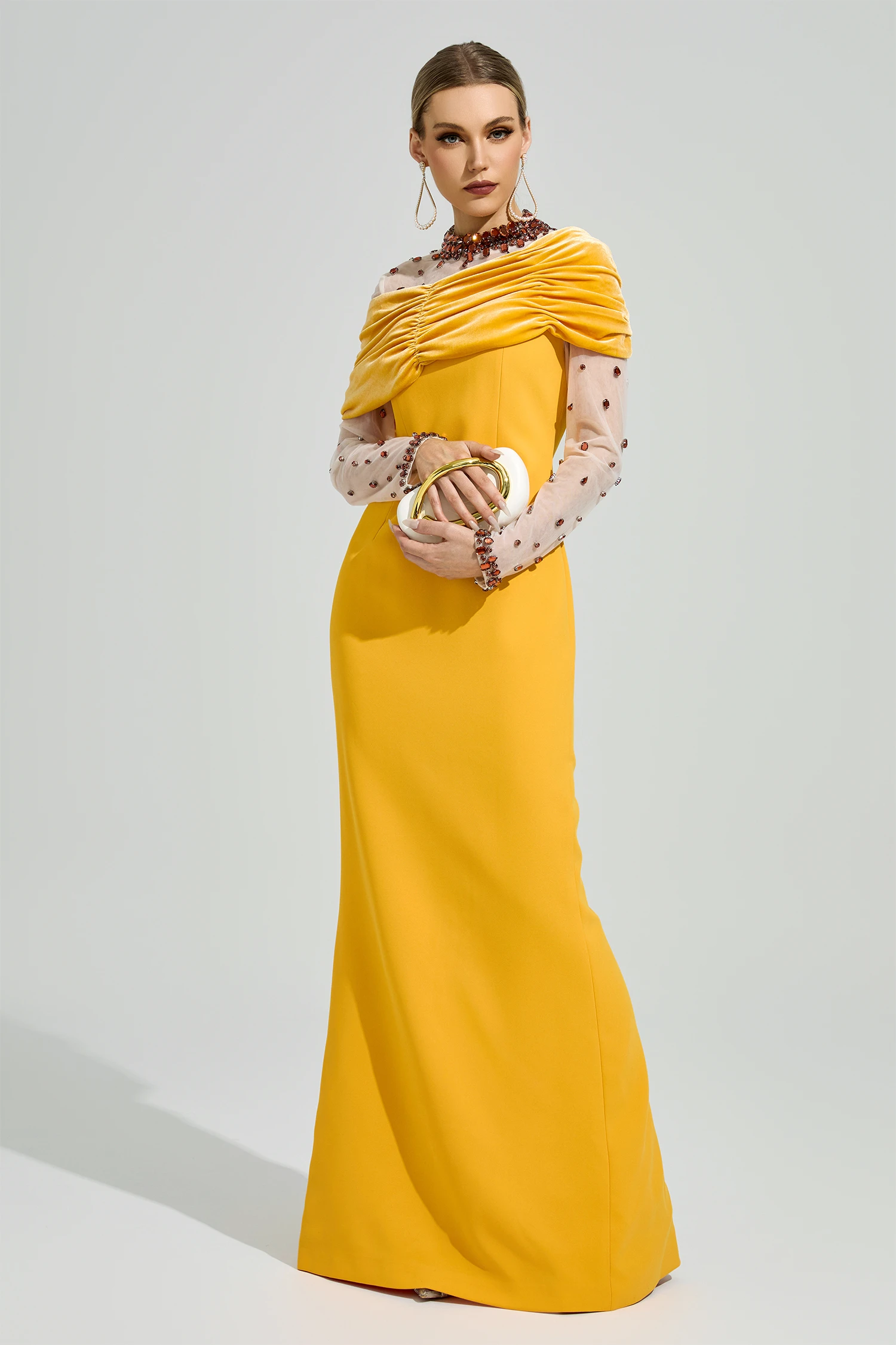 Gaudi Yellow Diamond Formal Dress