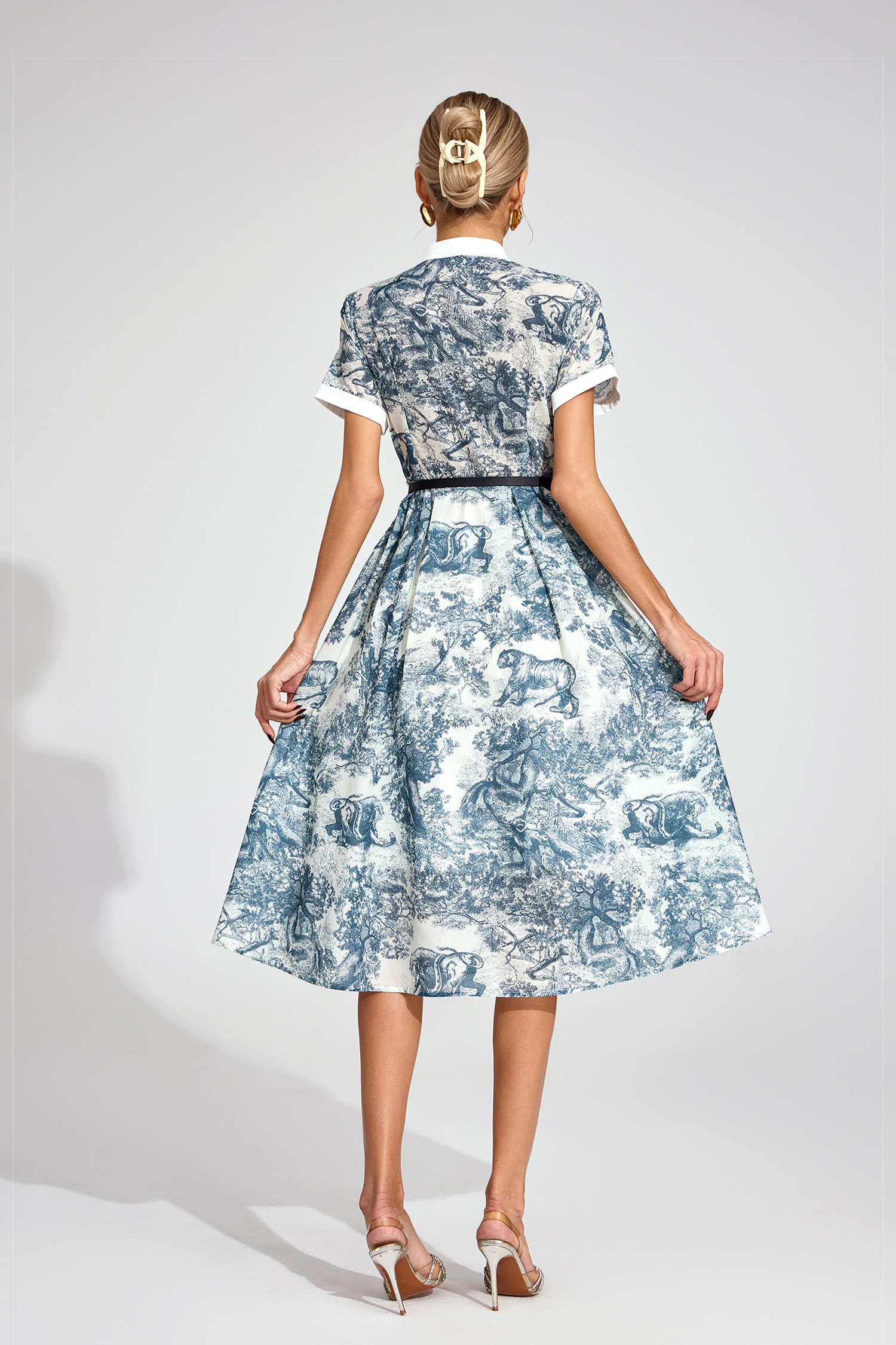 Gwendolyn White Printed Maxi Dress