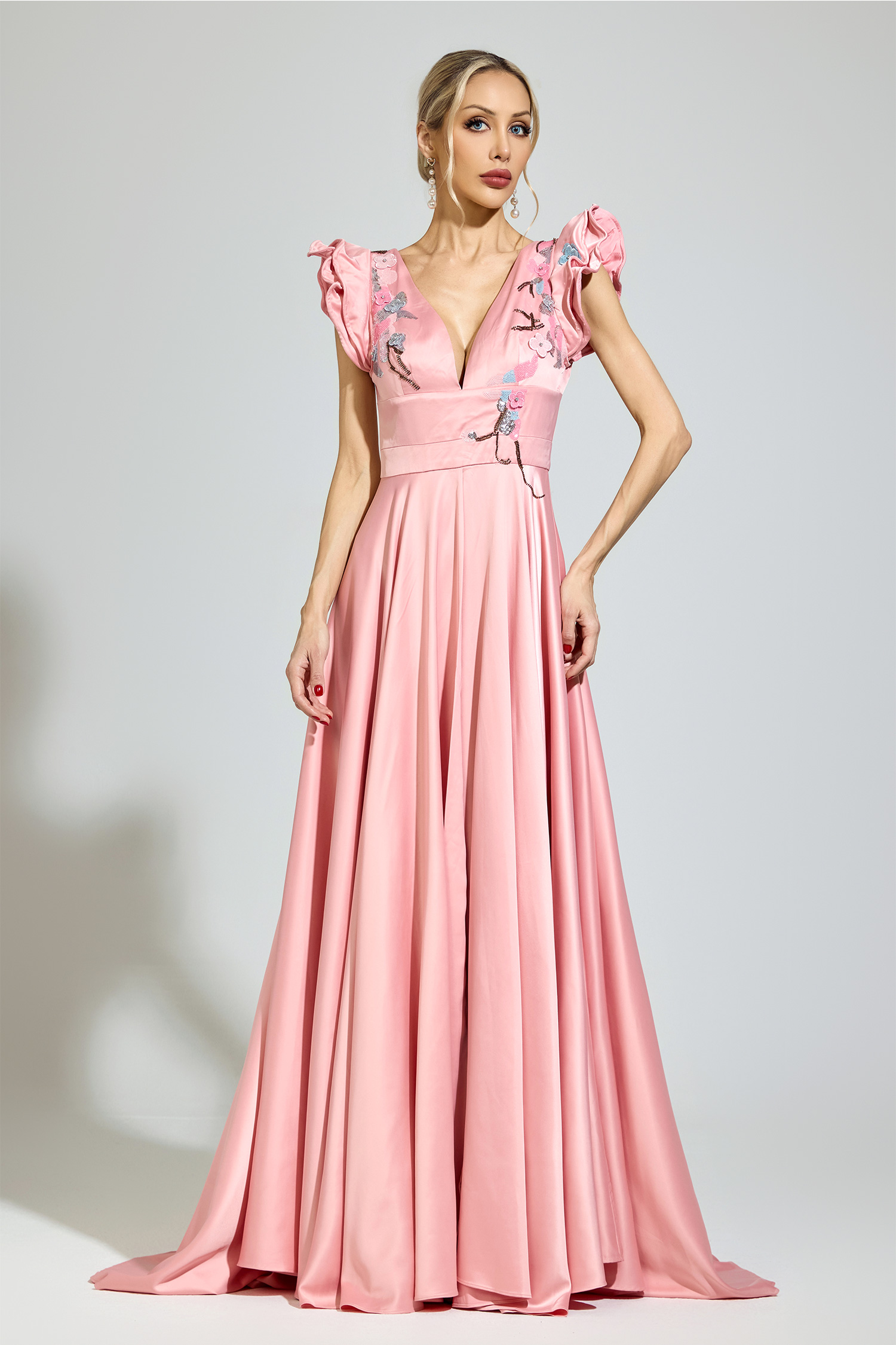 Hardy Pink Diamond Formal Dress