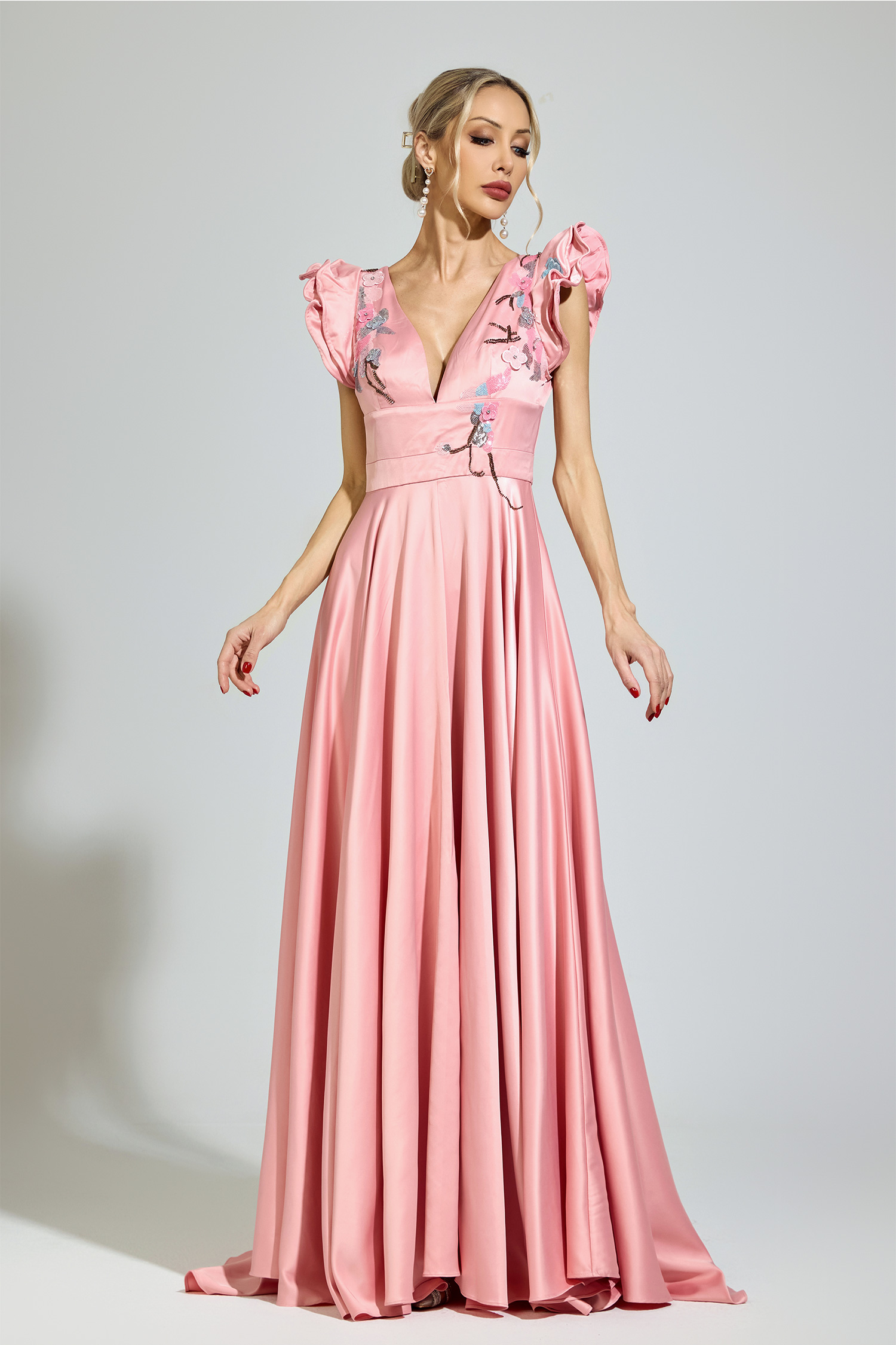 Hardy Pink Diamond Formal Dress