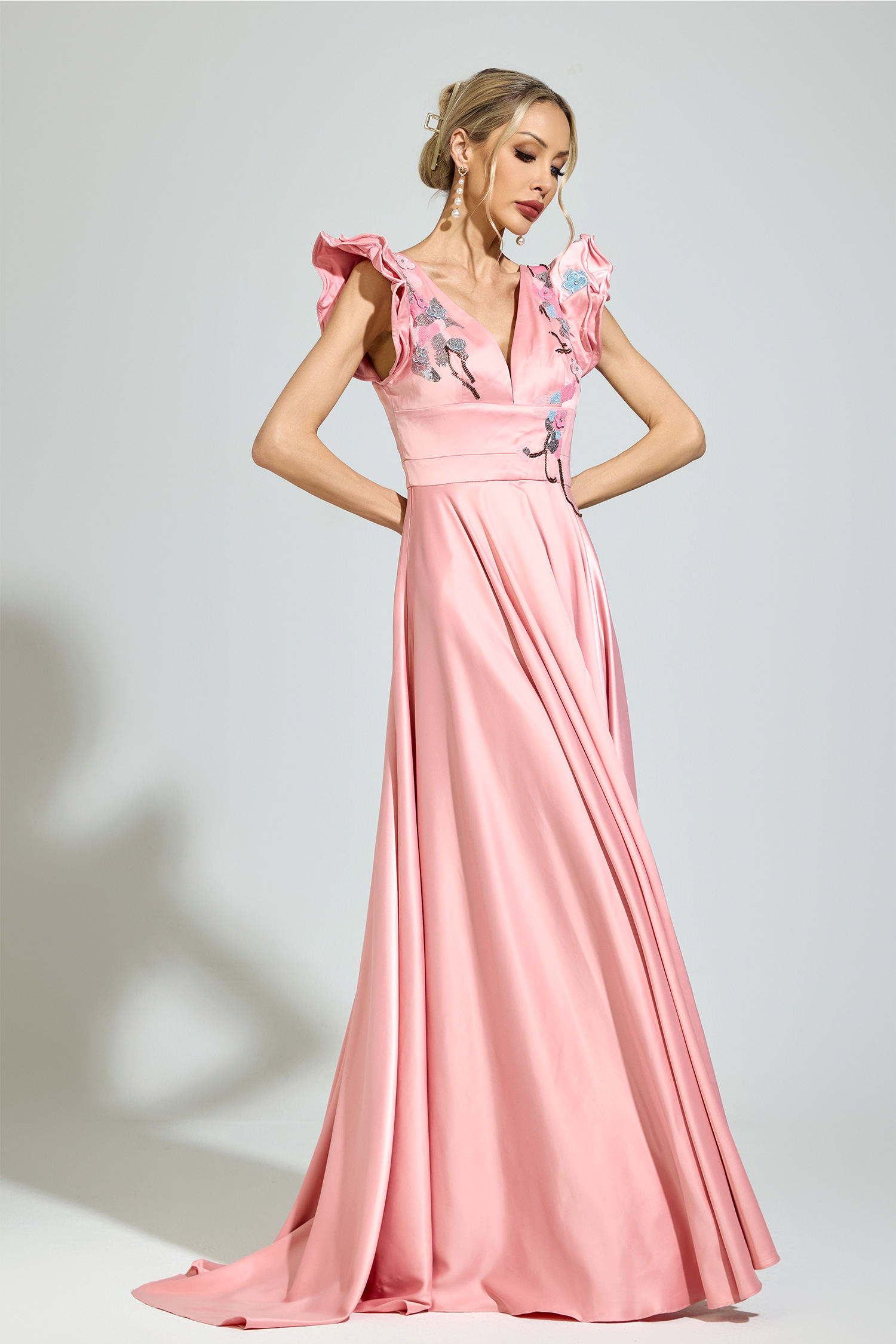 Hardy Pink Diamond Formal Dress