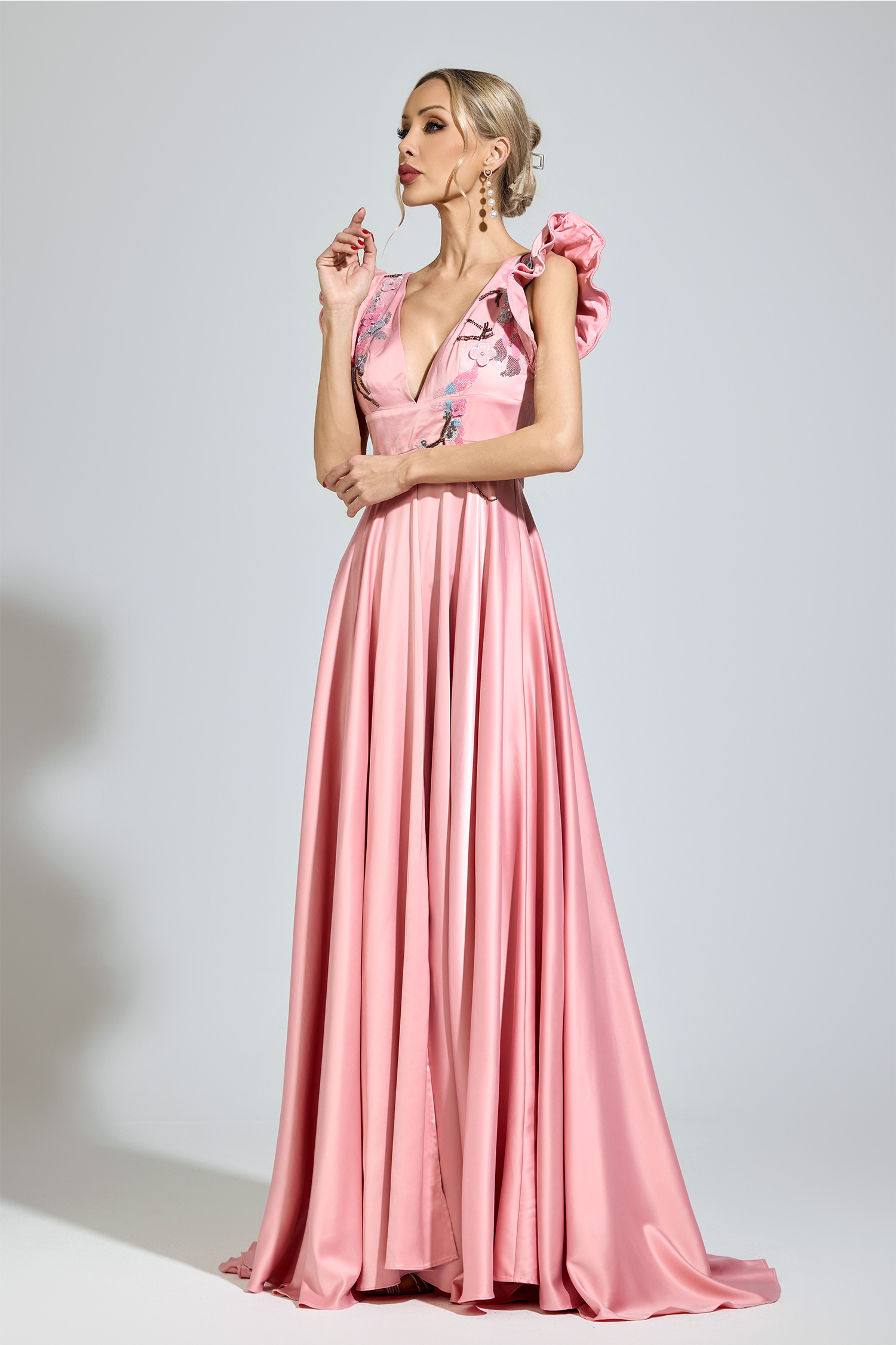 Hardy Pink Diamond Formal Dress