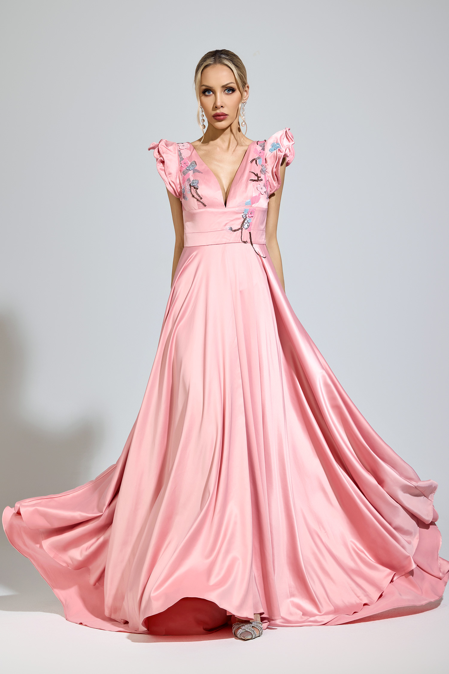 Hardy Pink Diamond Formal Dress