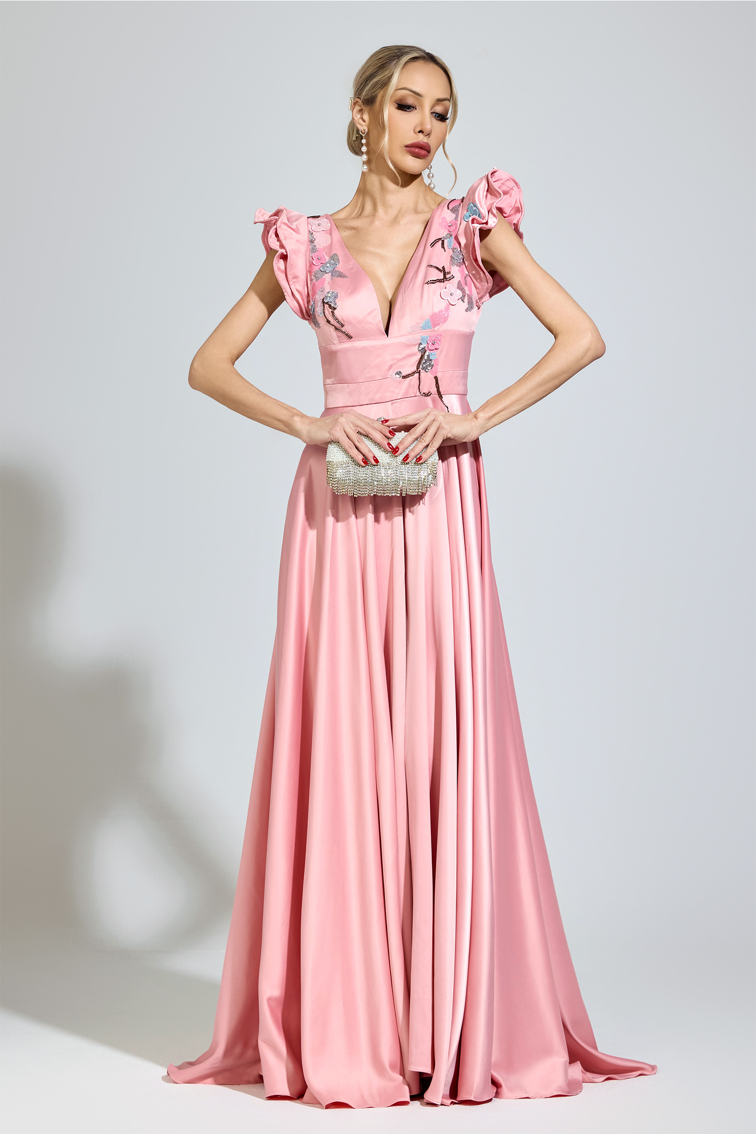 Hardy Pink Diamond Formal Dress
