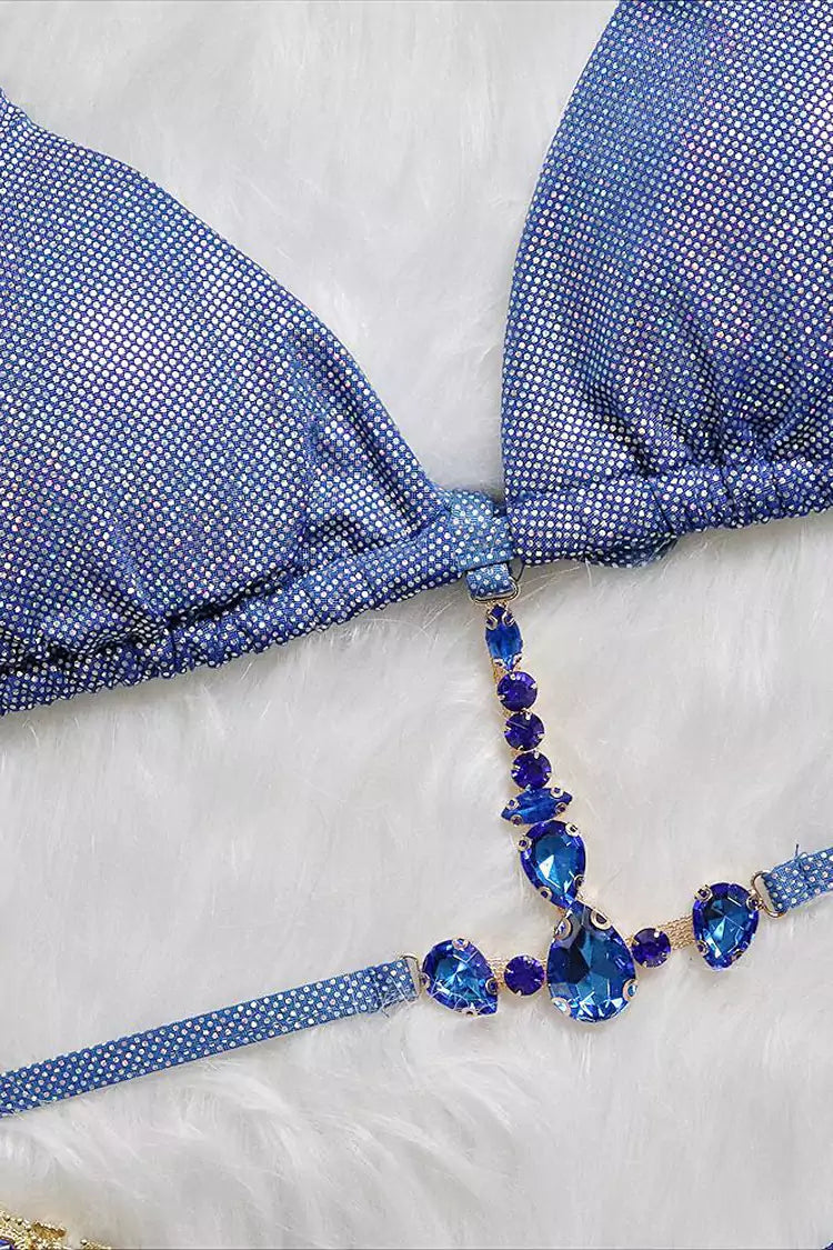 Harley Blue Crystal Bikini-CATCHALL