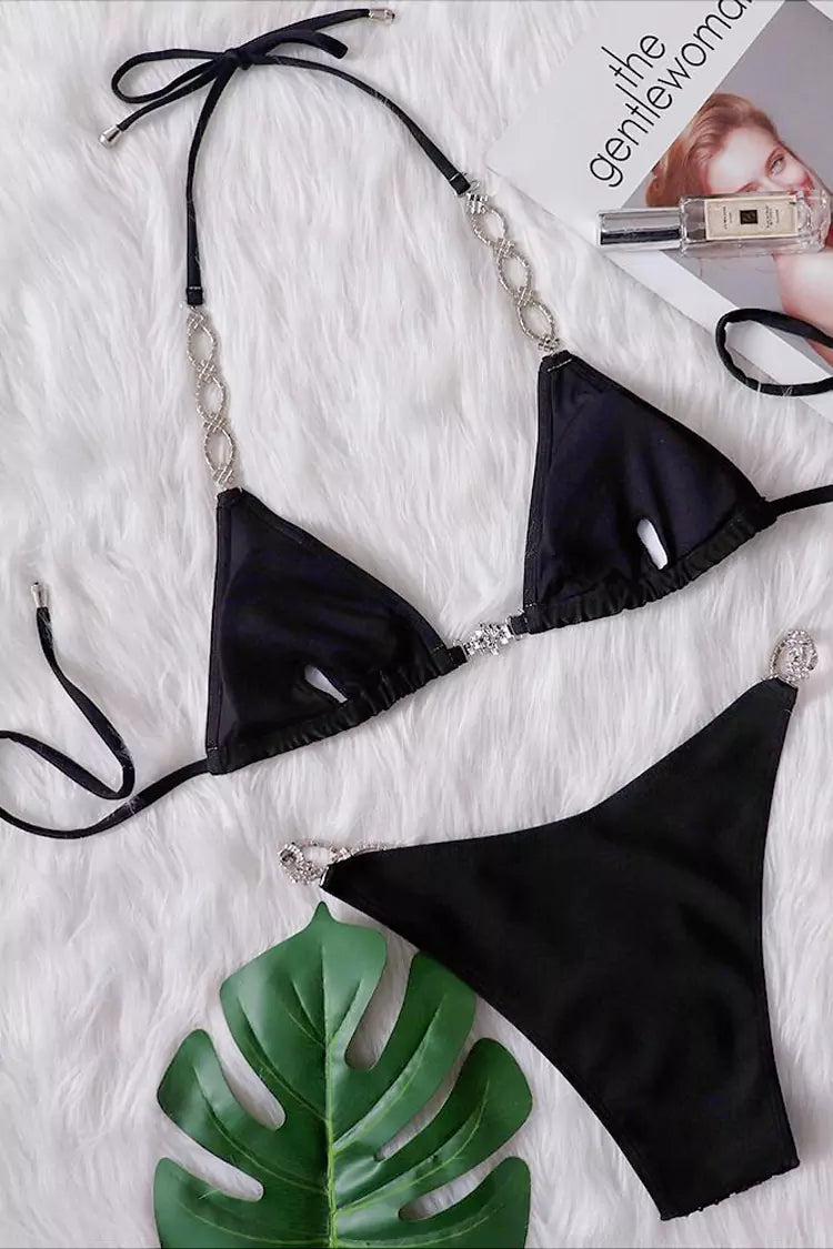 Hayden Black Diamante Bikini-CATCHALL