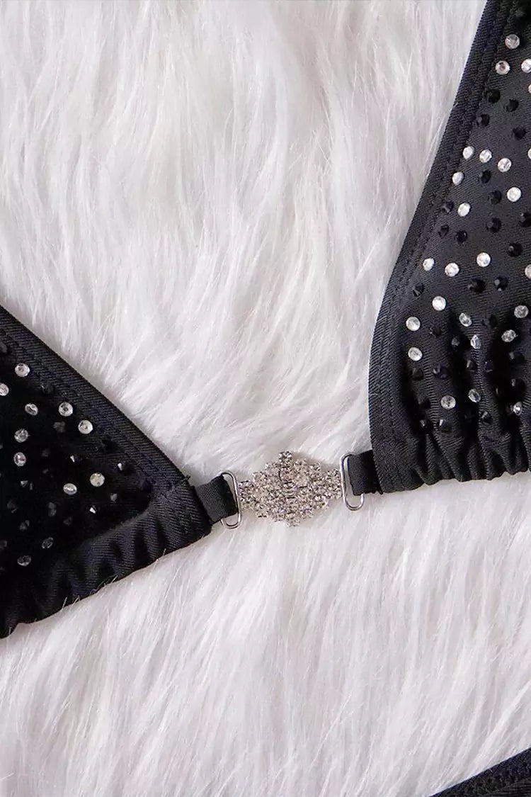 Hayden Black Diamante Bikini-CATCHALL
