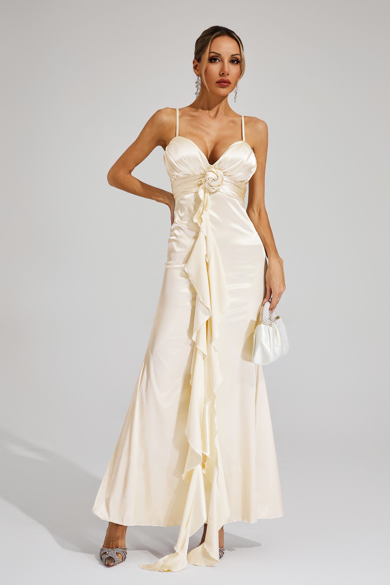 Haywood Champagne Slip Maxi Dress