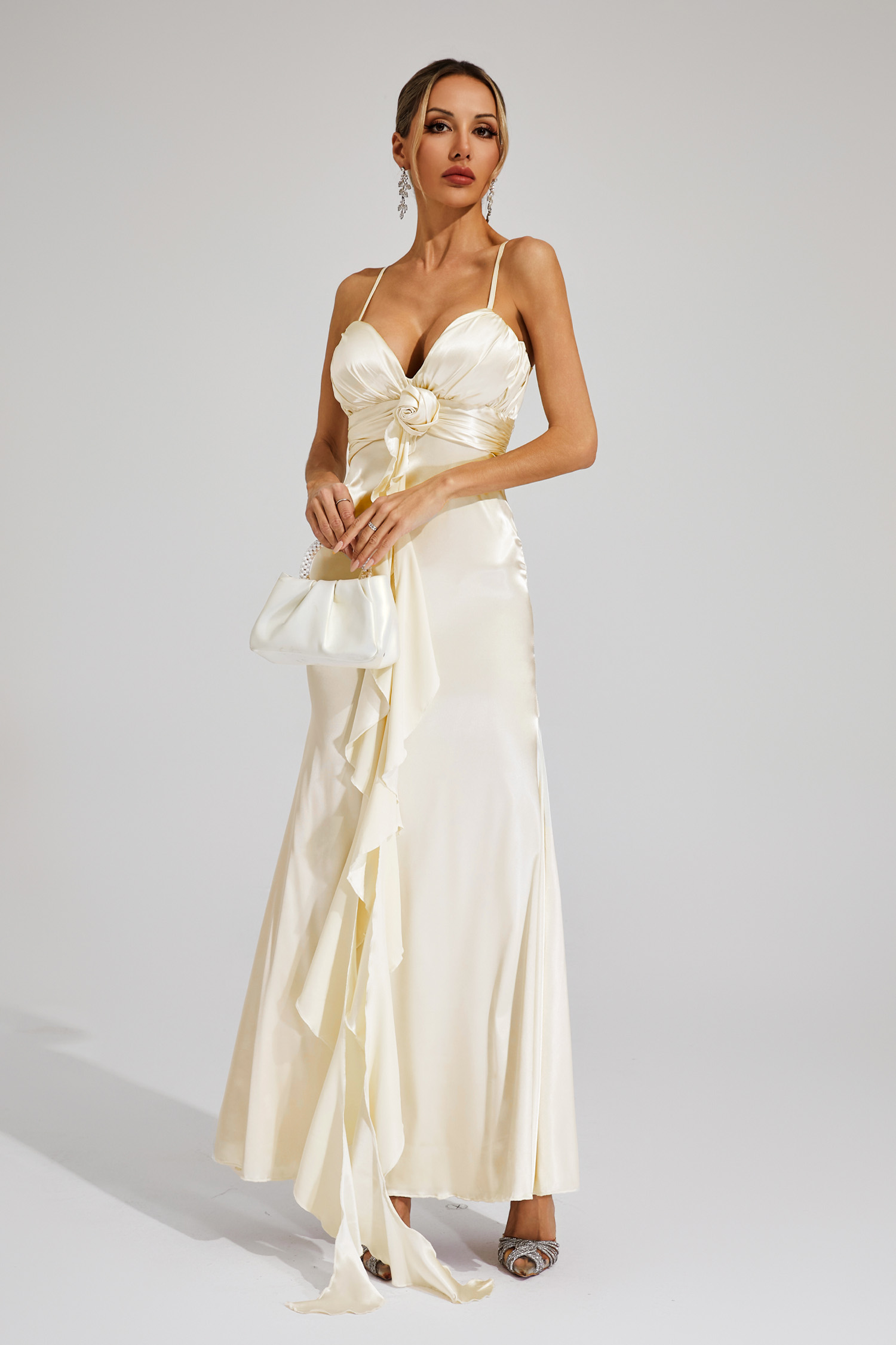 Haywood Champagne Slip Maxi Dress