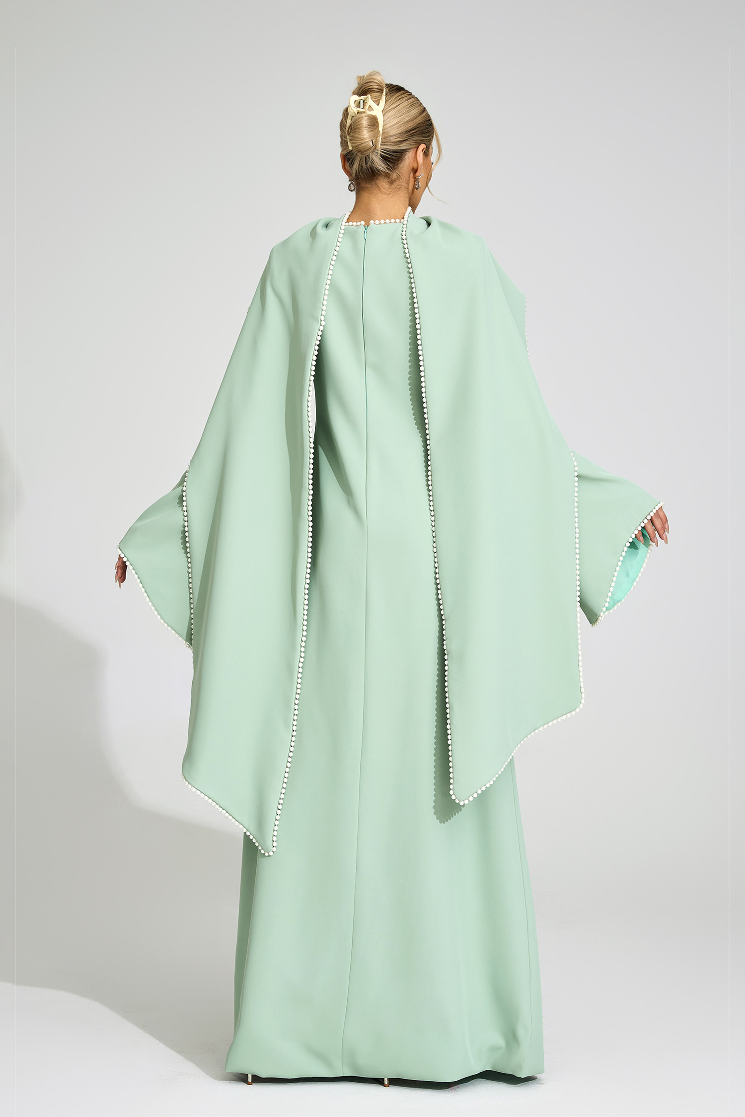 Hillevi Green Scarf Maxi Dress
