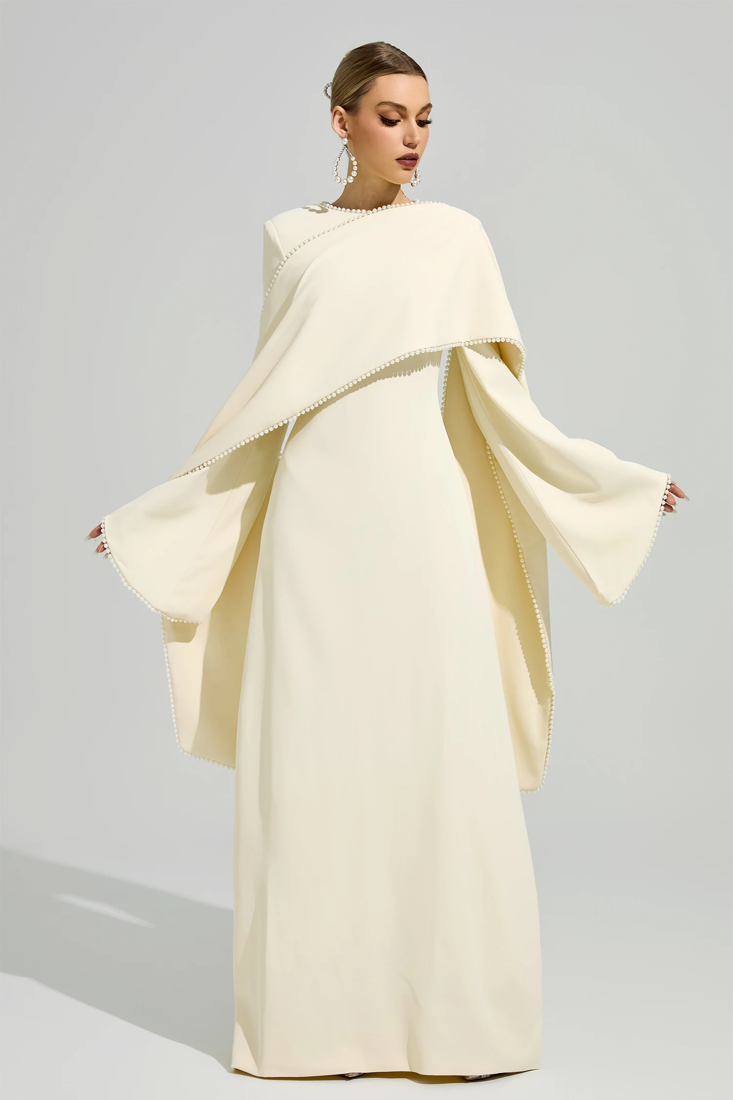 Hillevi Yellow Scarf Maxi Dress