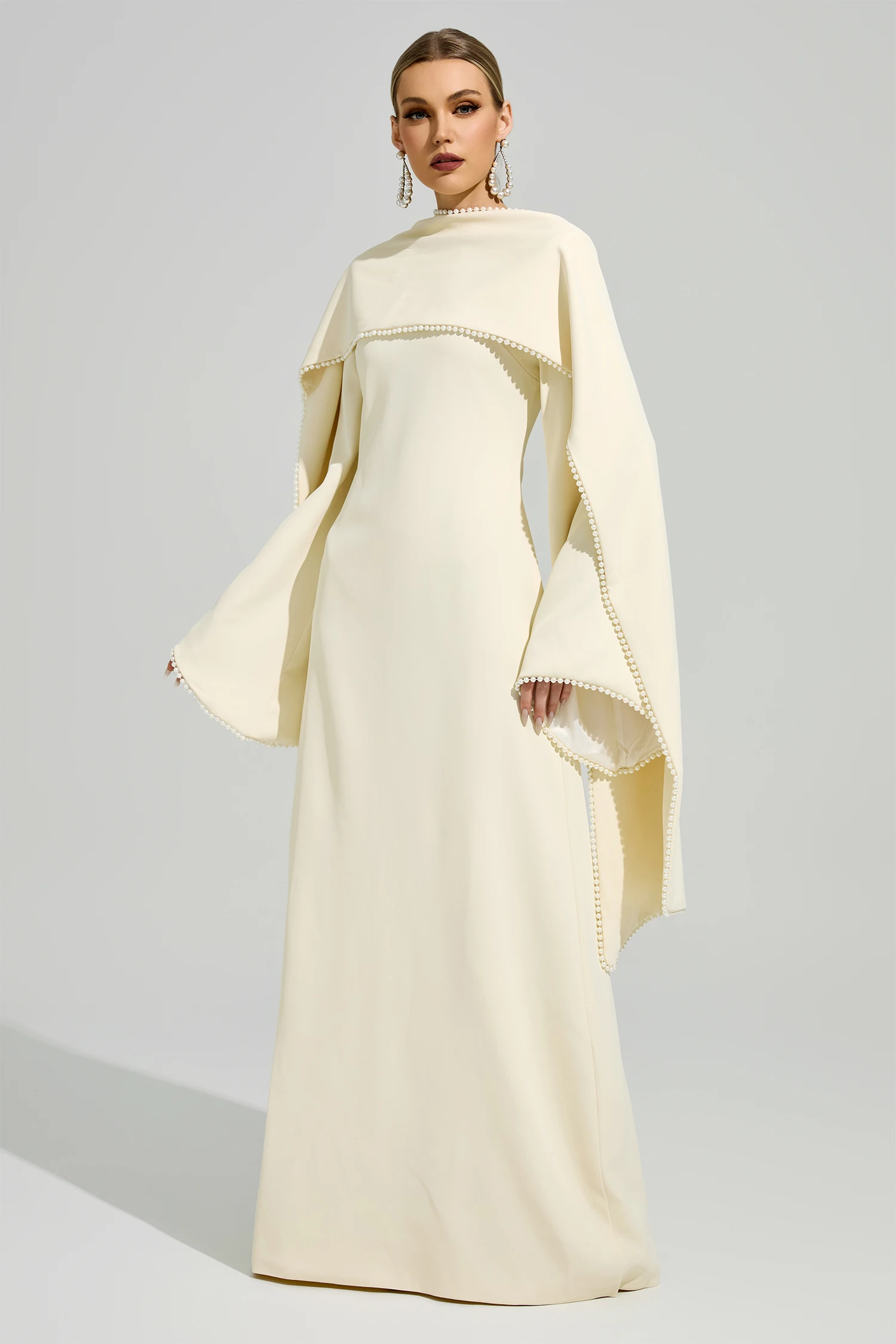 Hillevi Yellow Scarf Maxi Dress