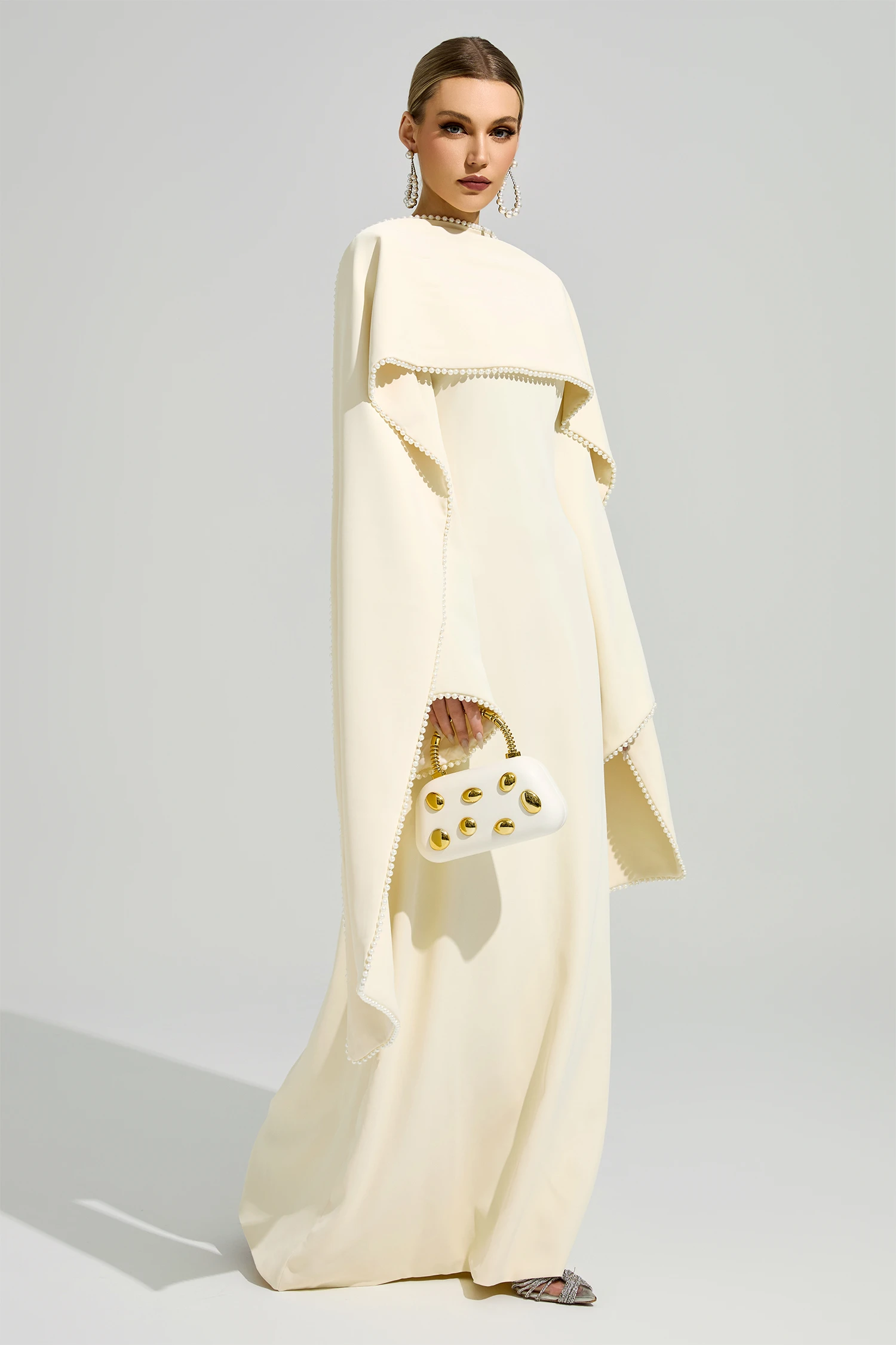 Hillevi Yellow Scarf Maxi Dress