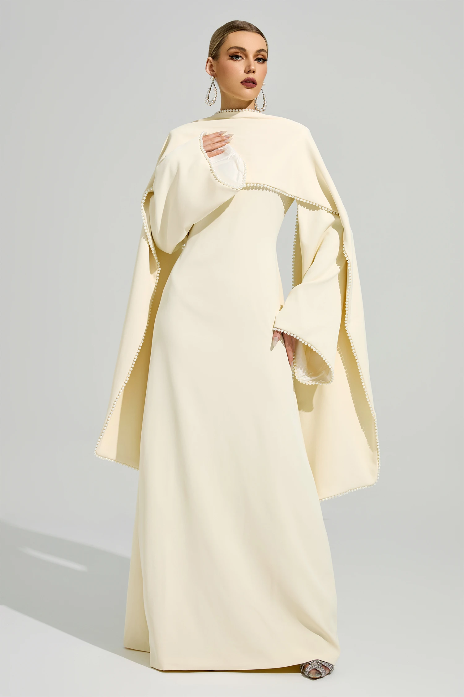 Hillevi Yellow Scarf Maxi Dress