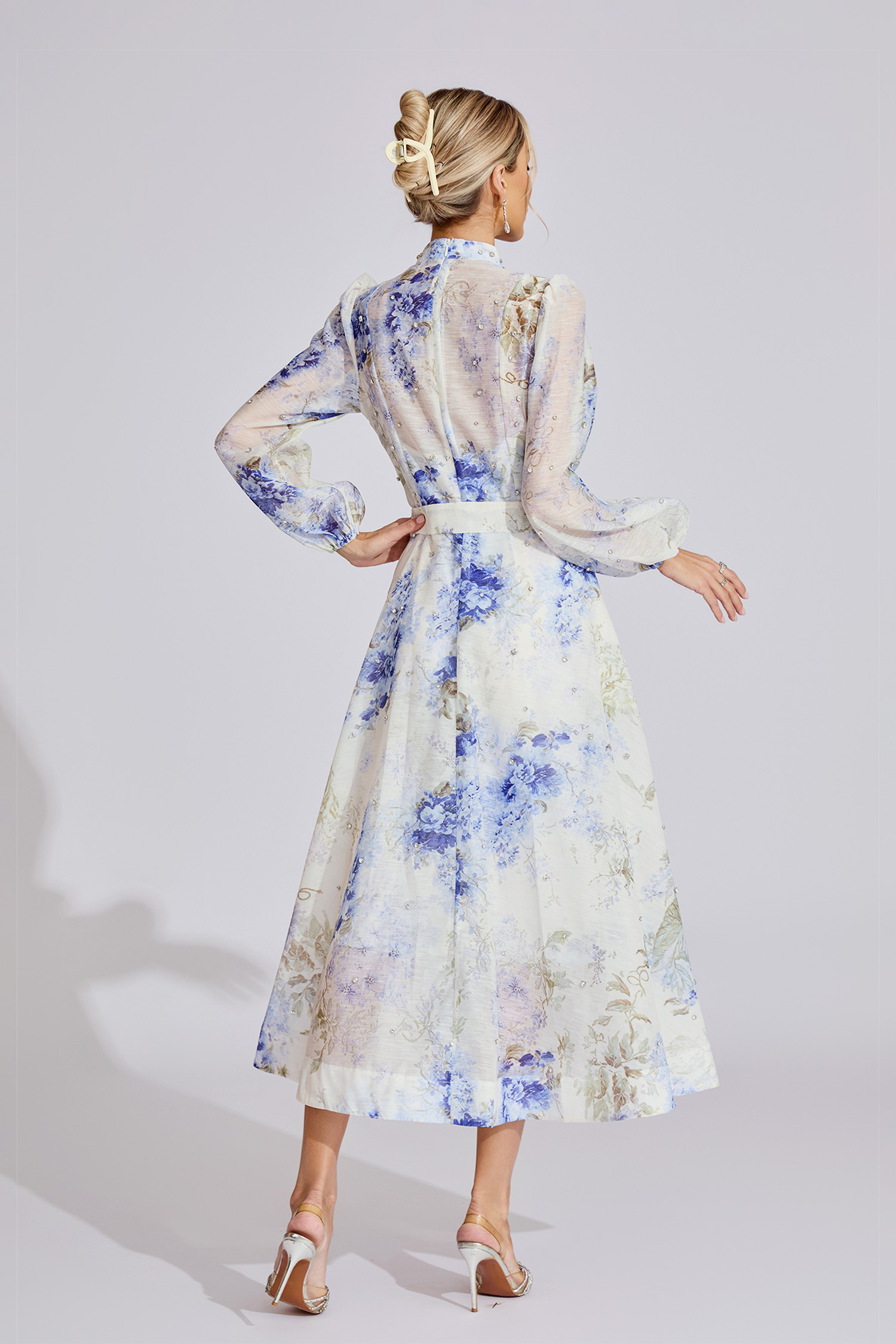 Holly  Light Blue Floral Dress