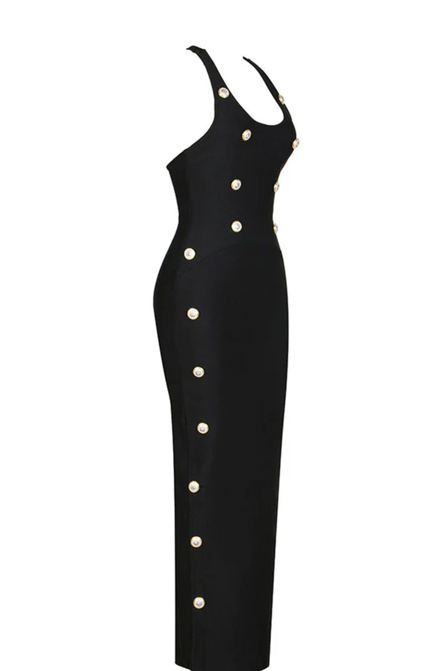 Imani Black Bandage Maxi Dress