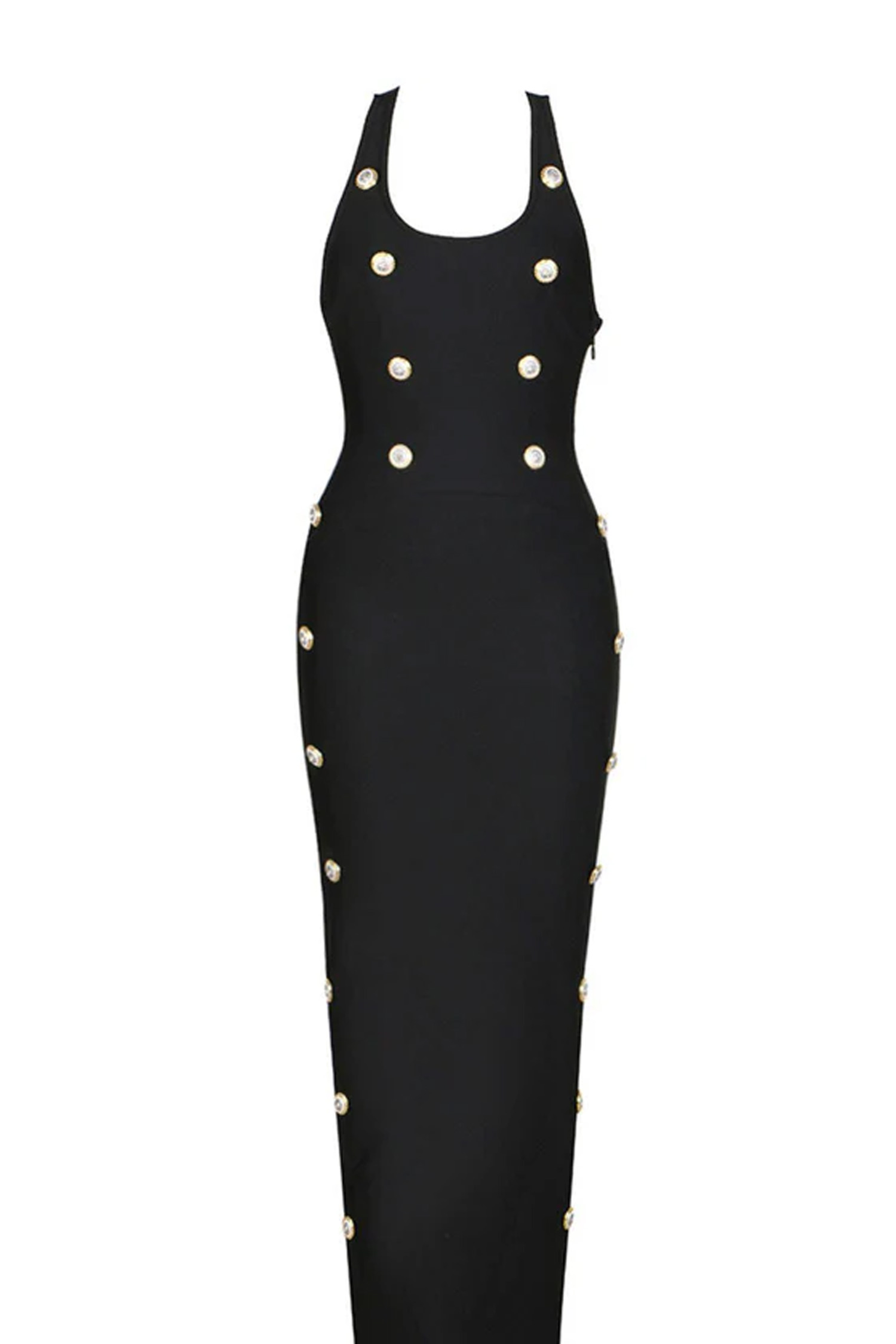 Imani Black Bandage Maxi Dress