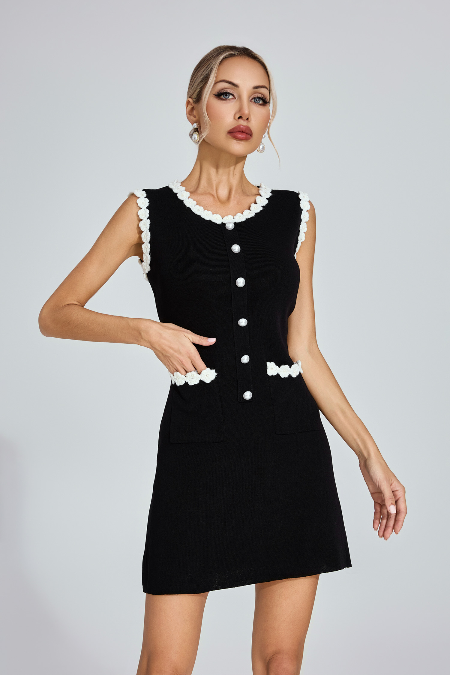 Ingersoll Black Knit Mini Dress