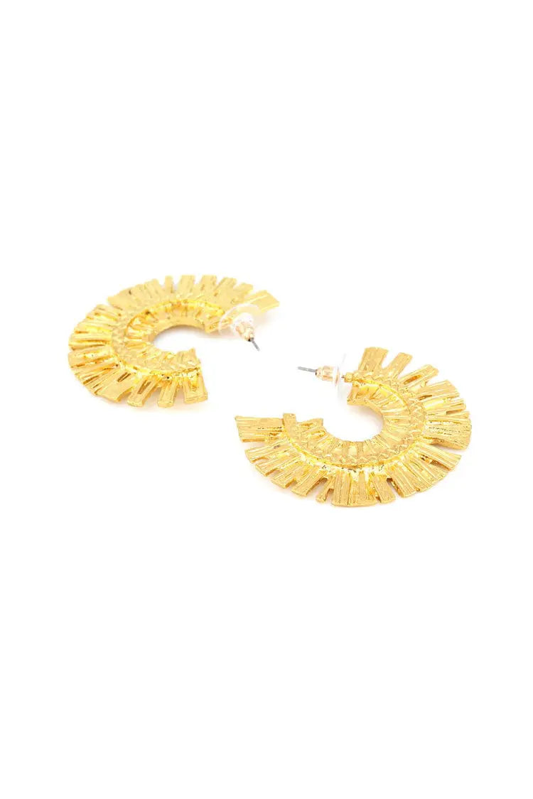 Isabelle Golden Semicircle Earrings - Catchall