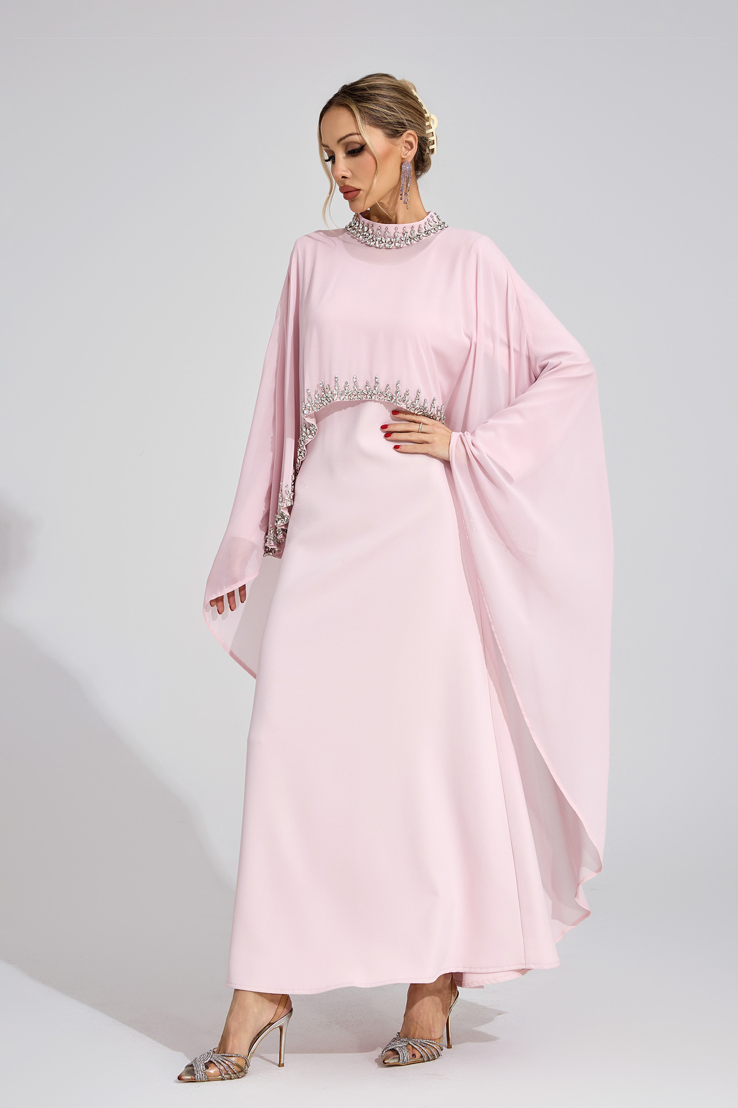 Isadora Pink Diamond Maxi Dress