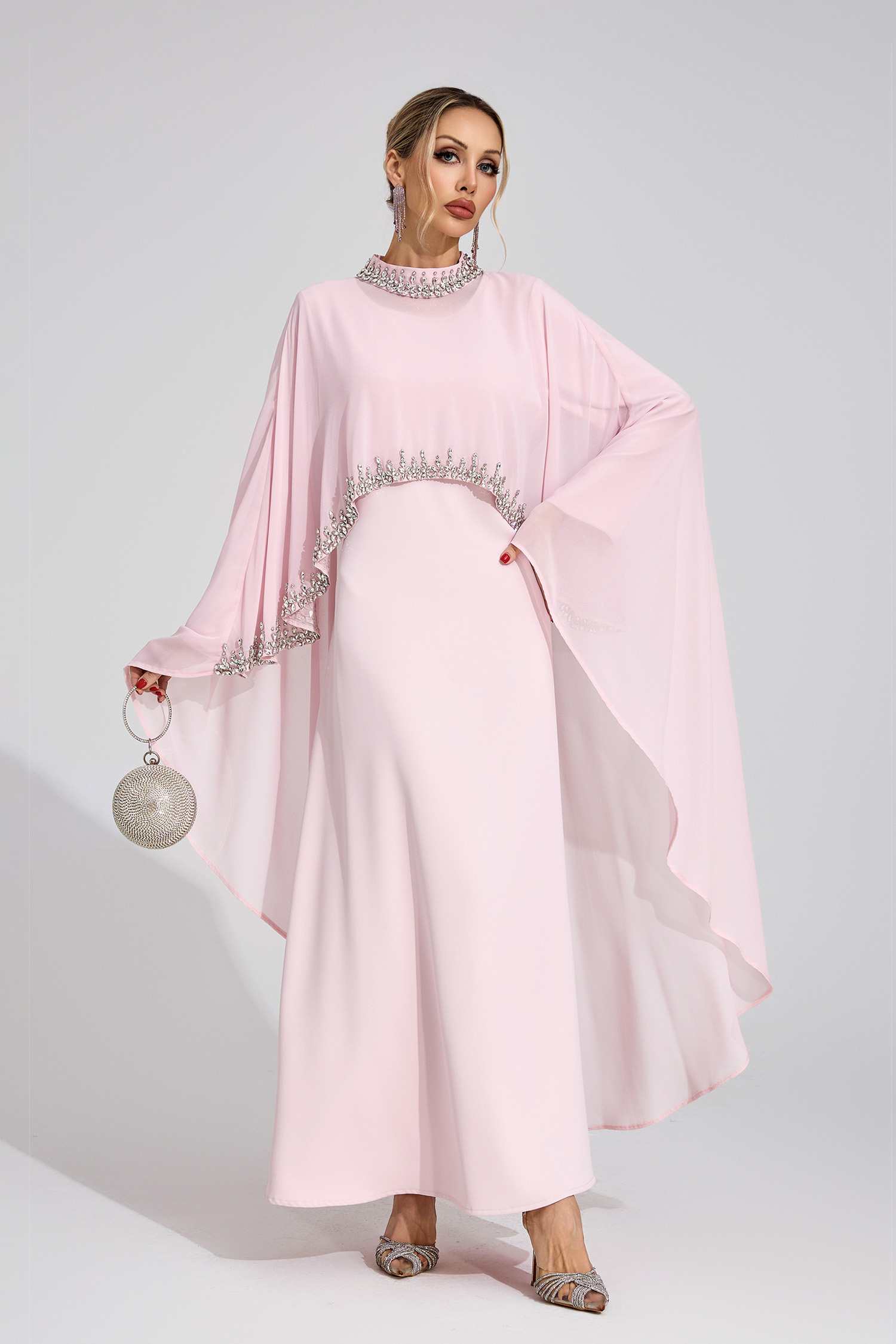 Isadora Pink Diamond Maxi Dress