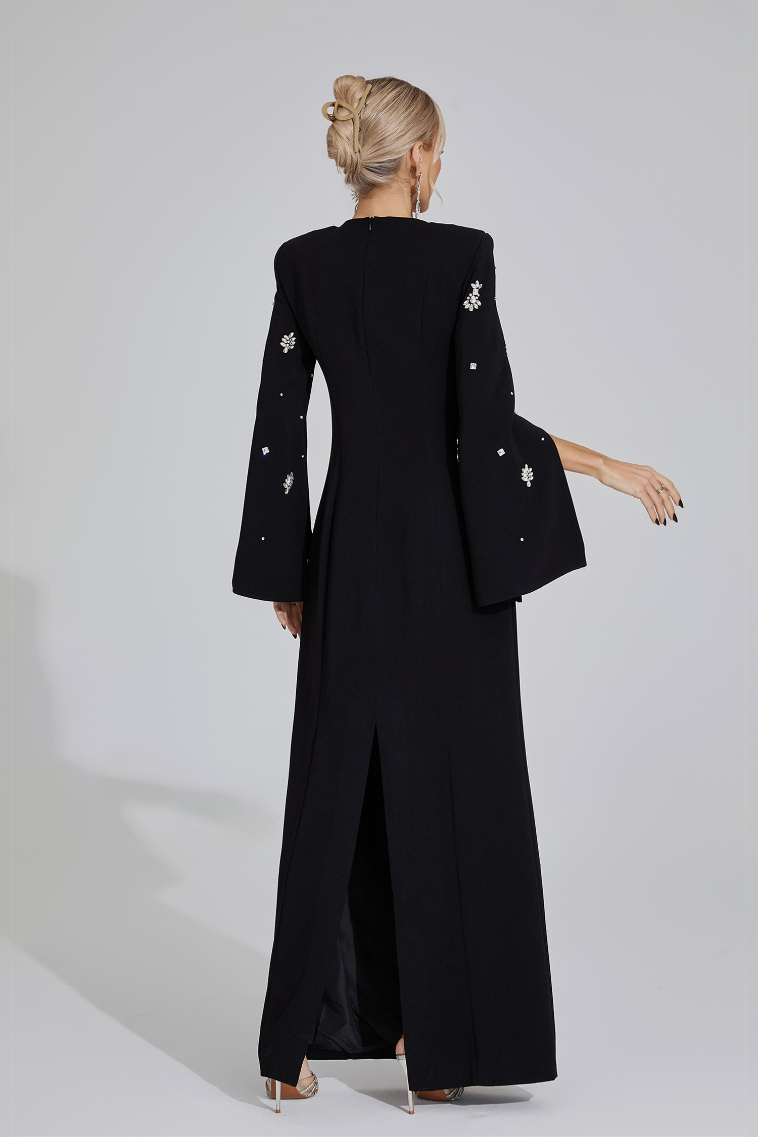 ​Isolde Black Diamond Maxi Dress
