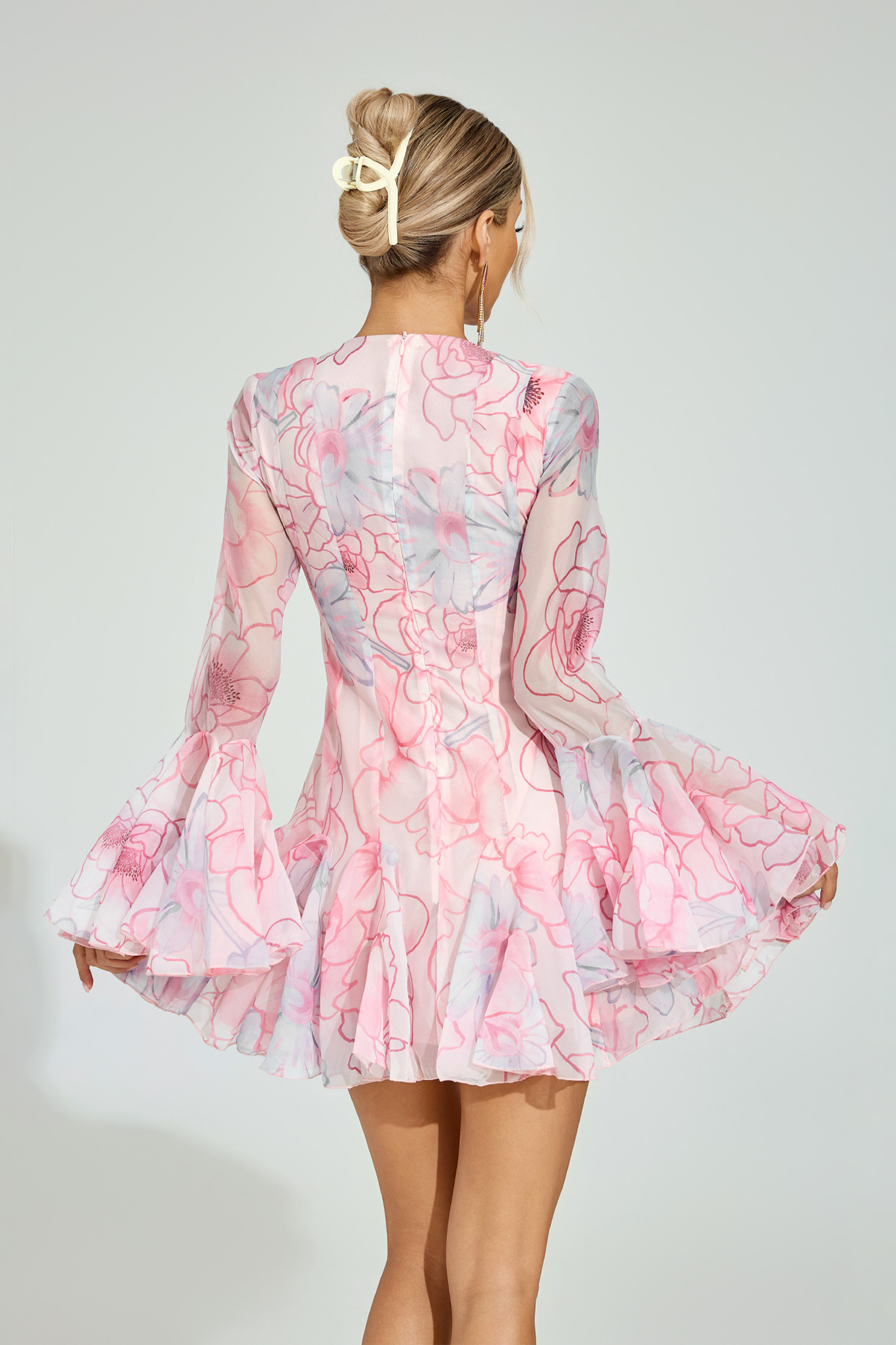 Jackson Floral Organza Mini Dress