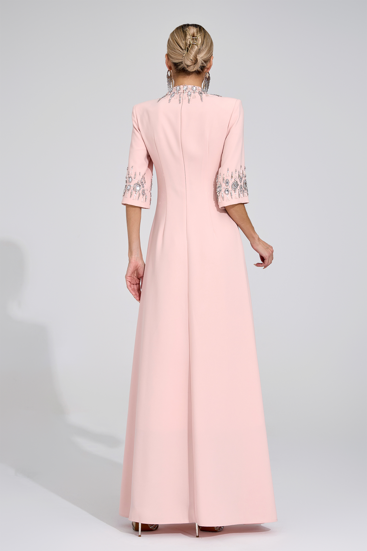 Jade Pink Diamond Maxi Dress