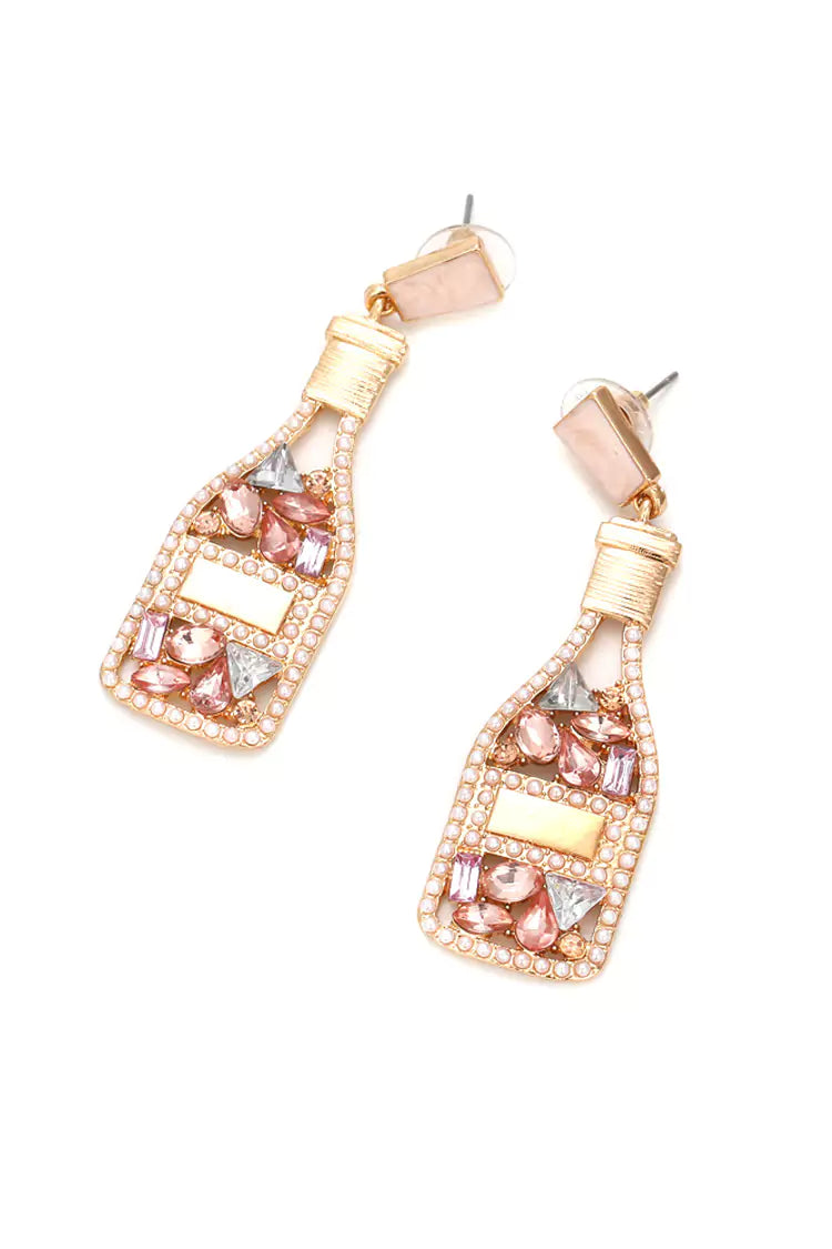Jayla Diamante Bottle Earrings-CATCHALL