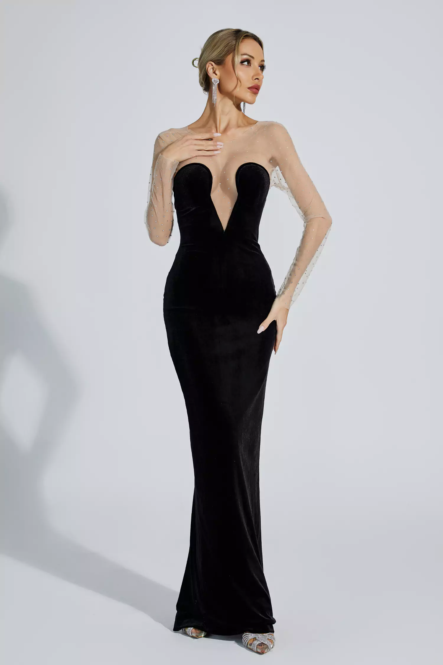 Jaylani Black Tube Top Maxi Dress-CATCHALL