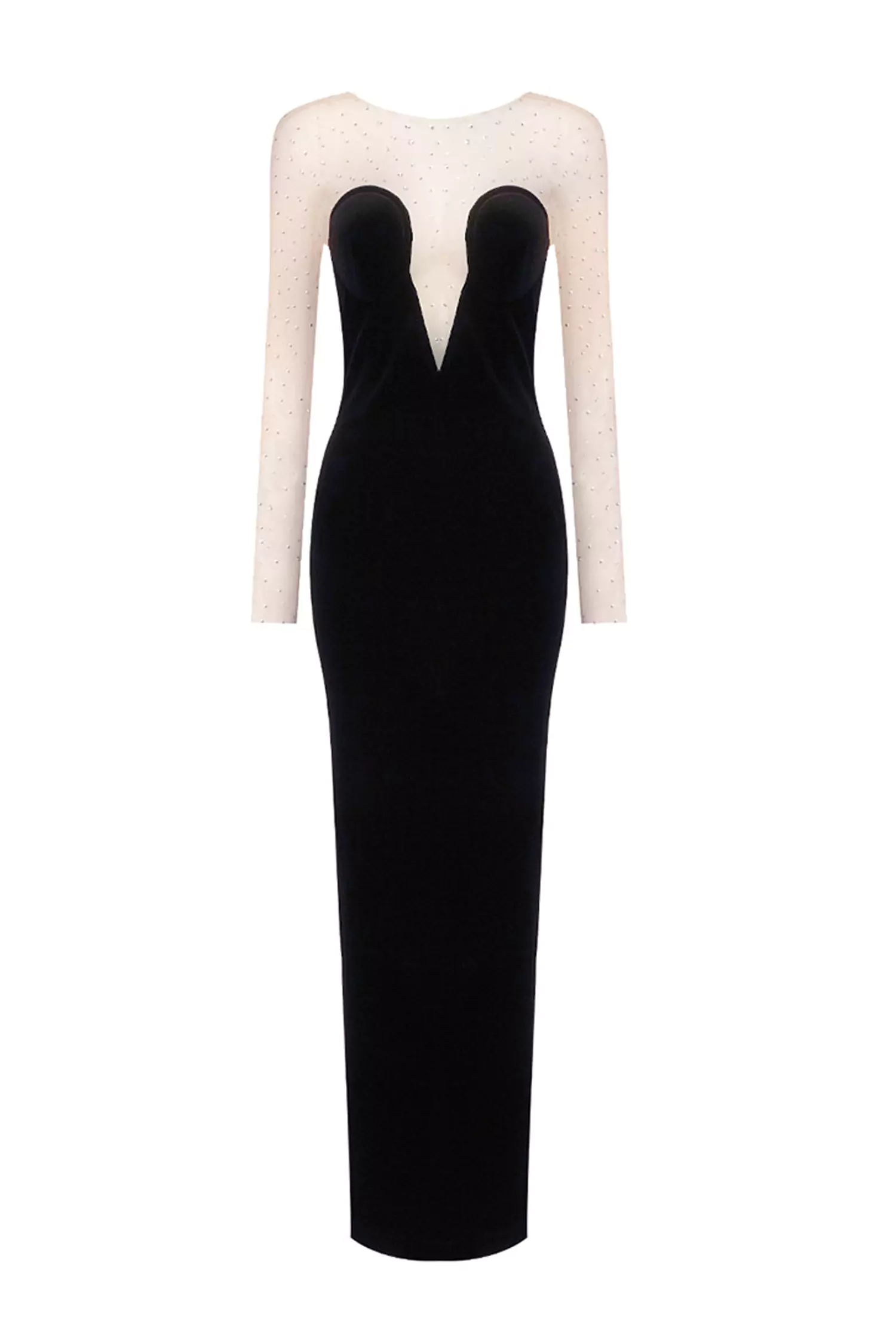 Jaylani Black Tube Top Maxi Dress-CATCHALL