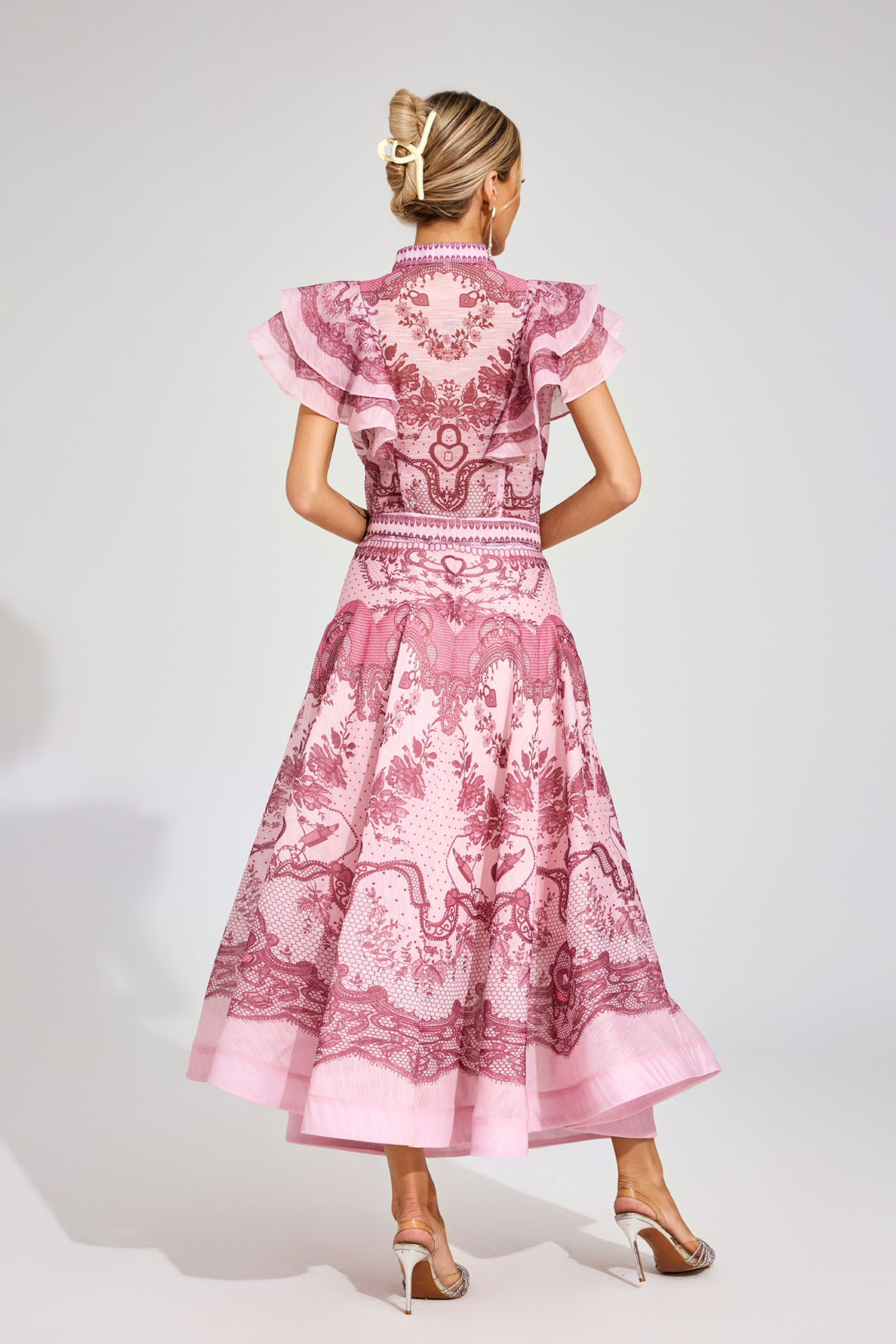 Jimmy Pink Flower Printed Set